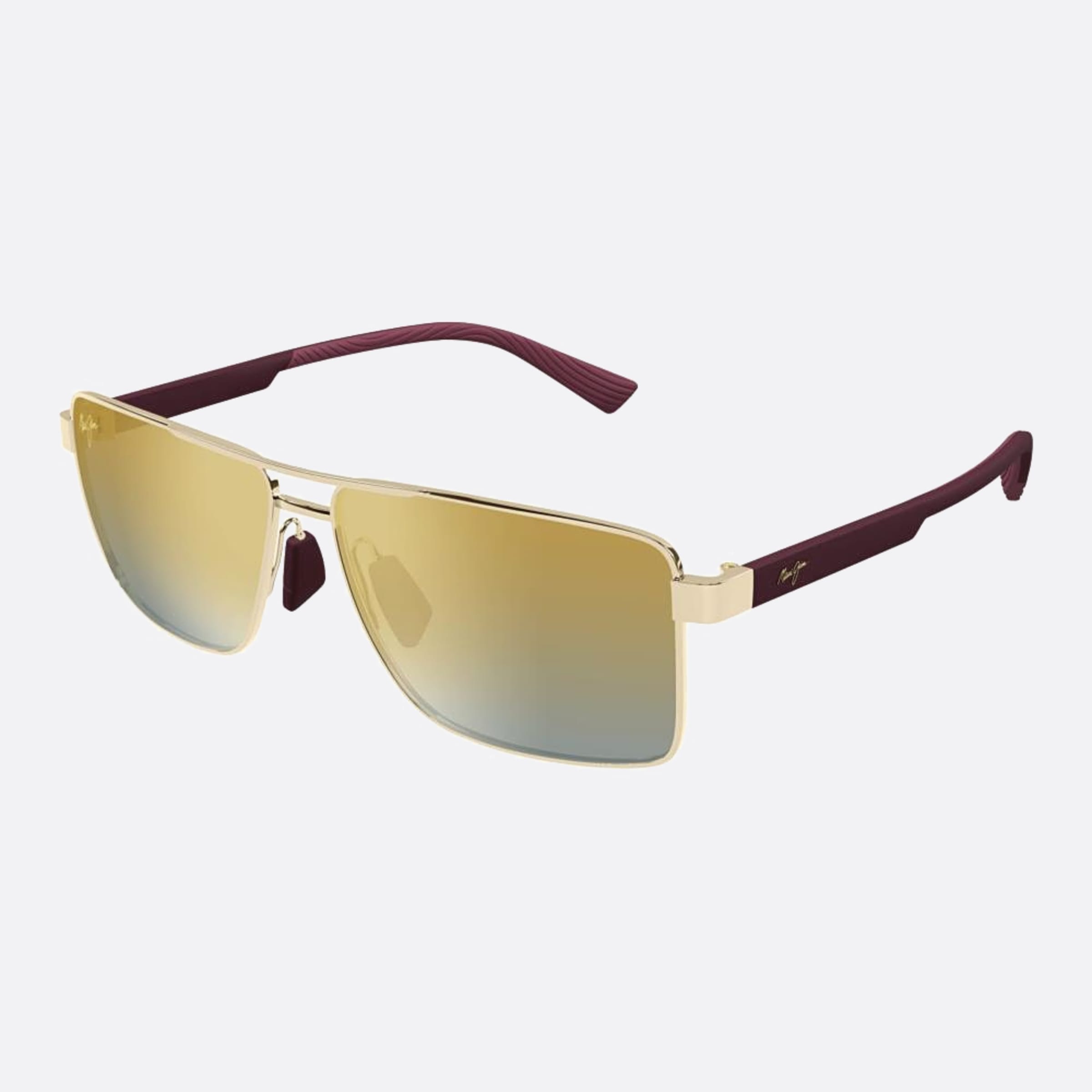 Maui 60mm Jim Piha Dgs621 Red Pilot Men Sunglasses - Side View