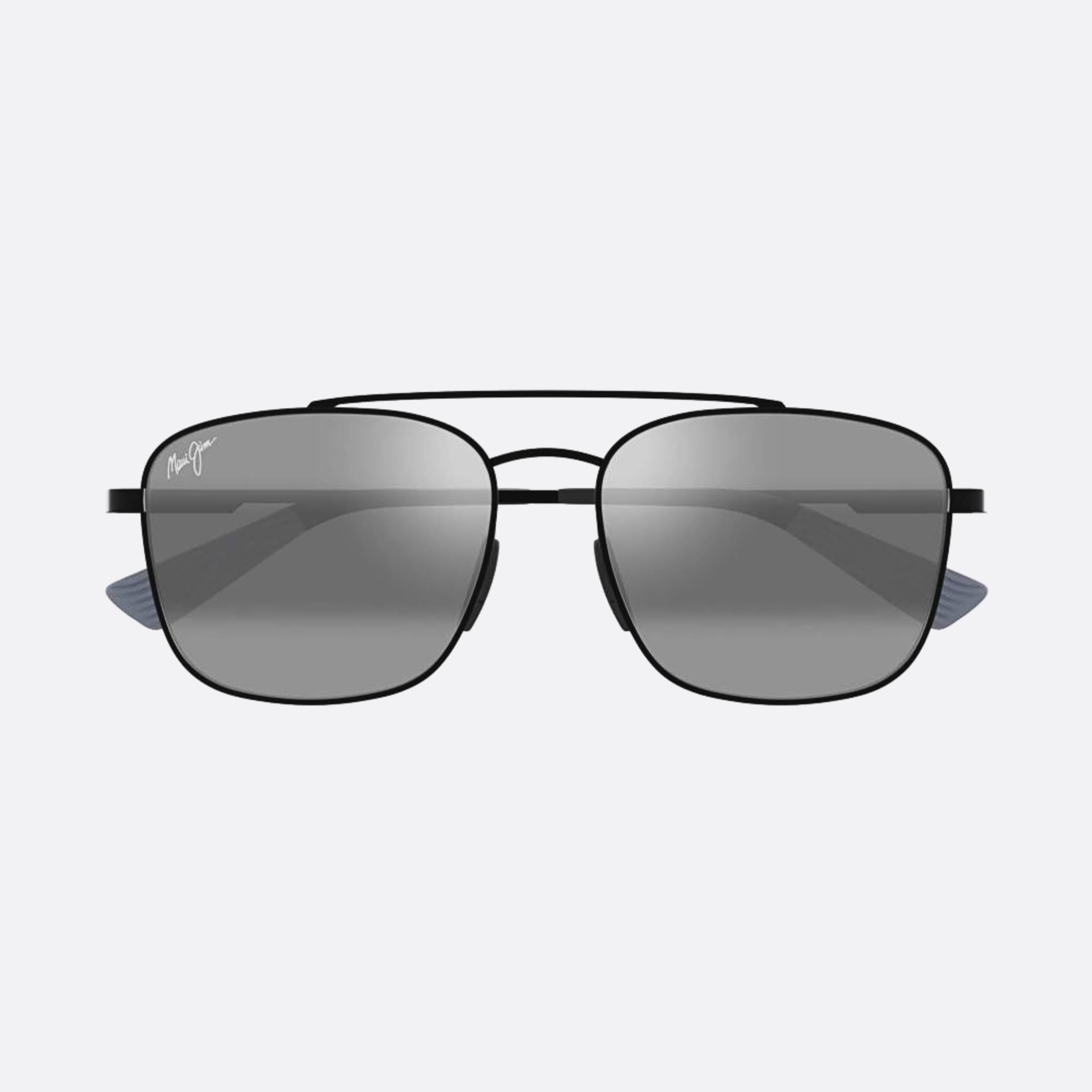 Maui 58mm Jim Piwai Black Squared Polarized Men Sunglasses - Main View