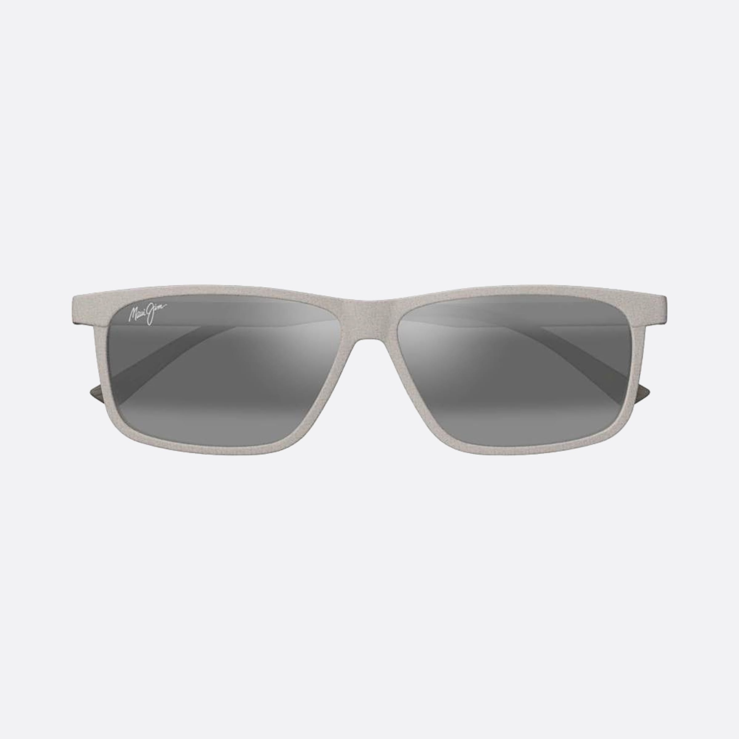 Maui 59mm Jim Pulama 14a Grey Rectangle Polarized Men Sunglasses - Main View