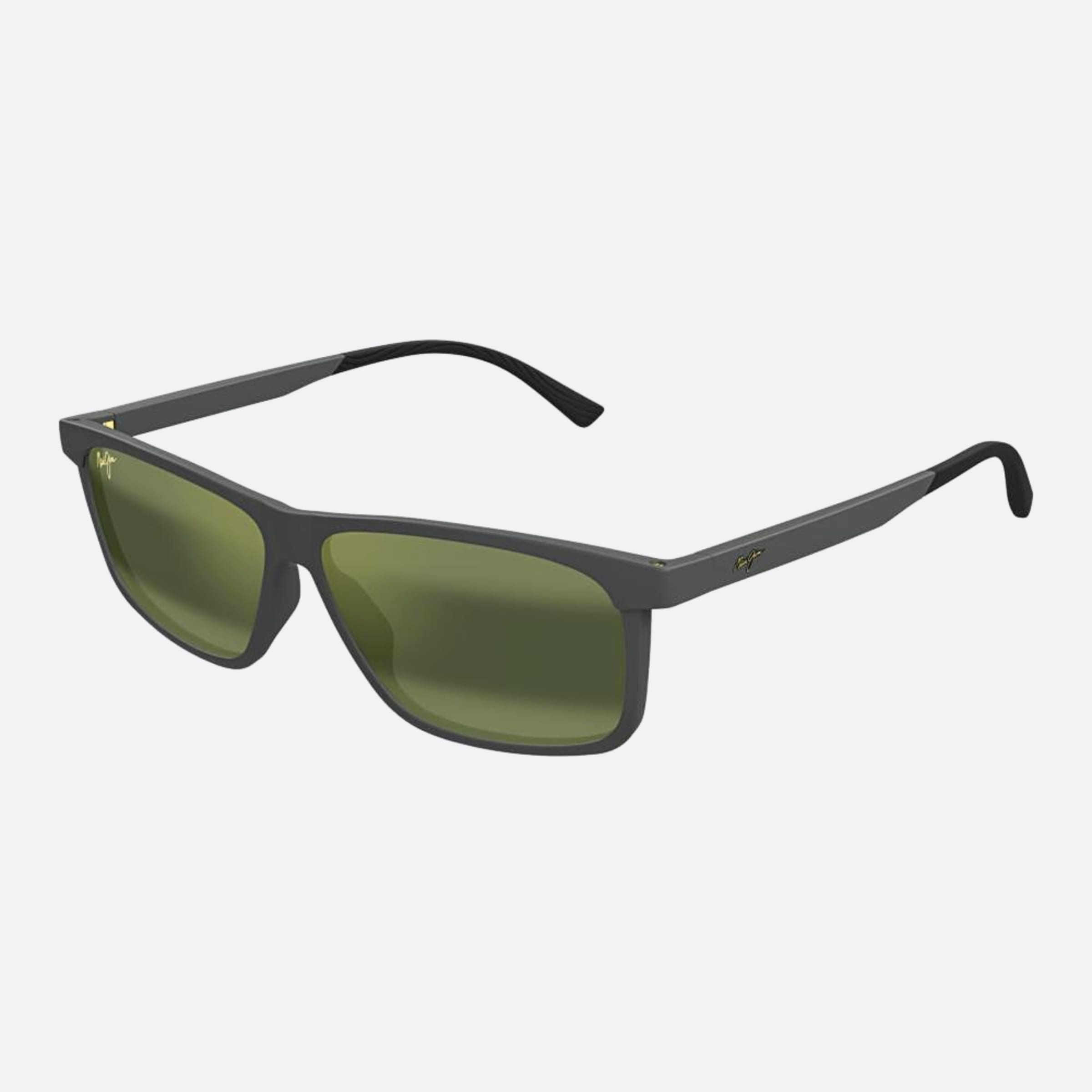 Maui 59mm Jim Pulama Ht618 Grey Rectangle Men Sunglasses - Side View