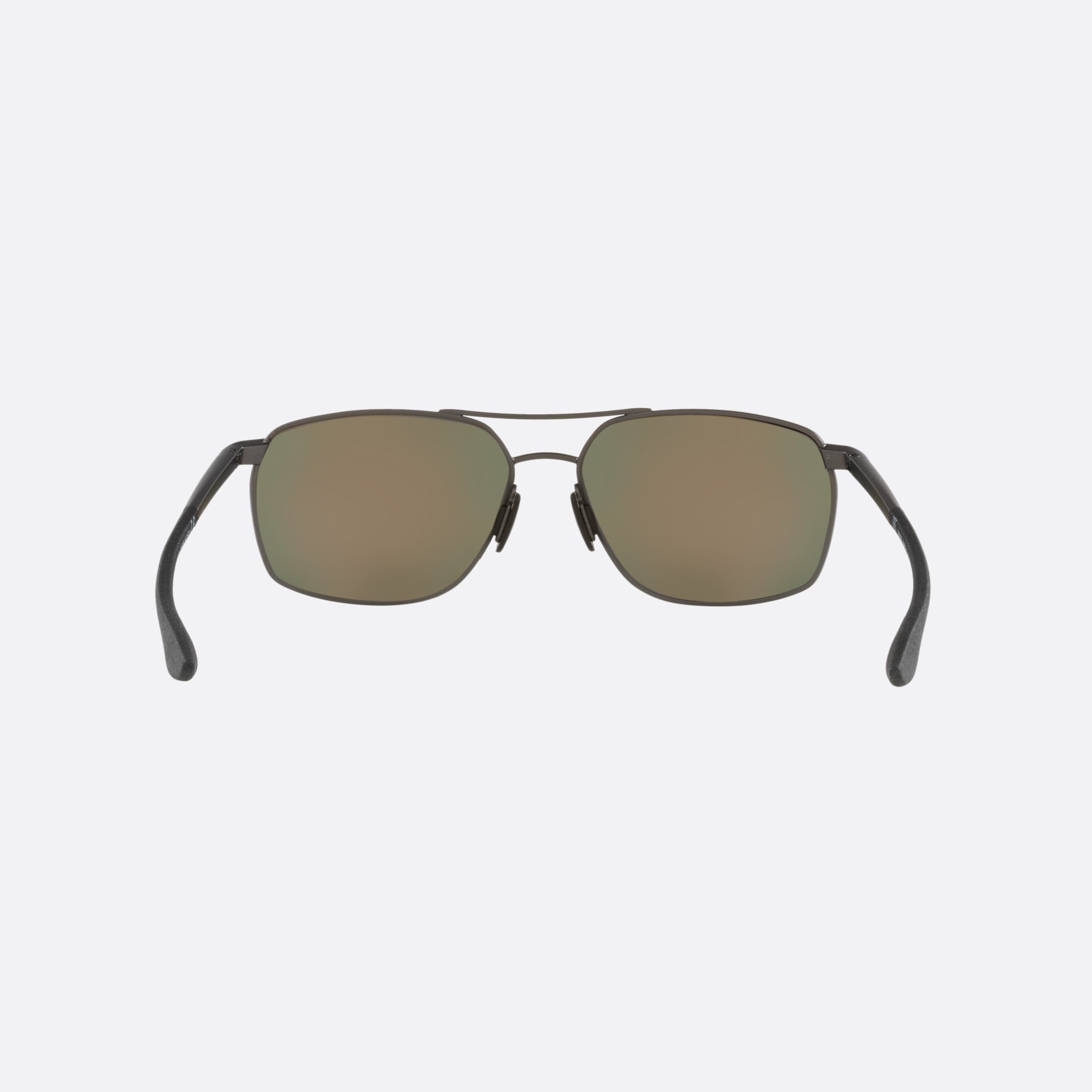 Maui 58mm Jim Puu Kukui Gray Rectangular Polarized Men Sunglasses - Side View