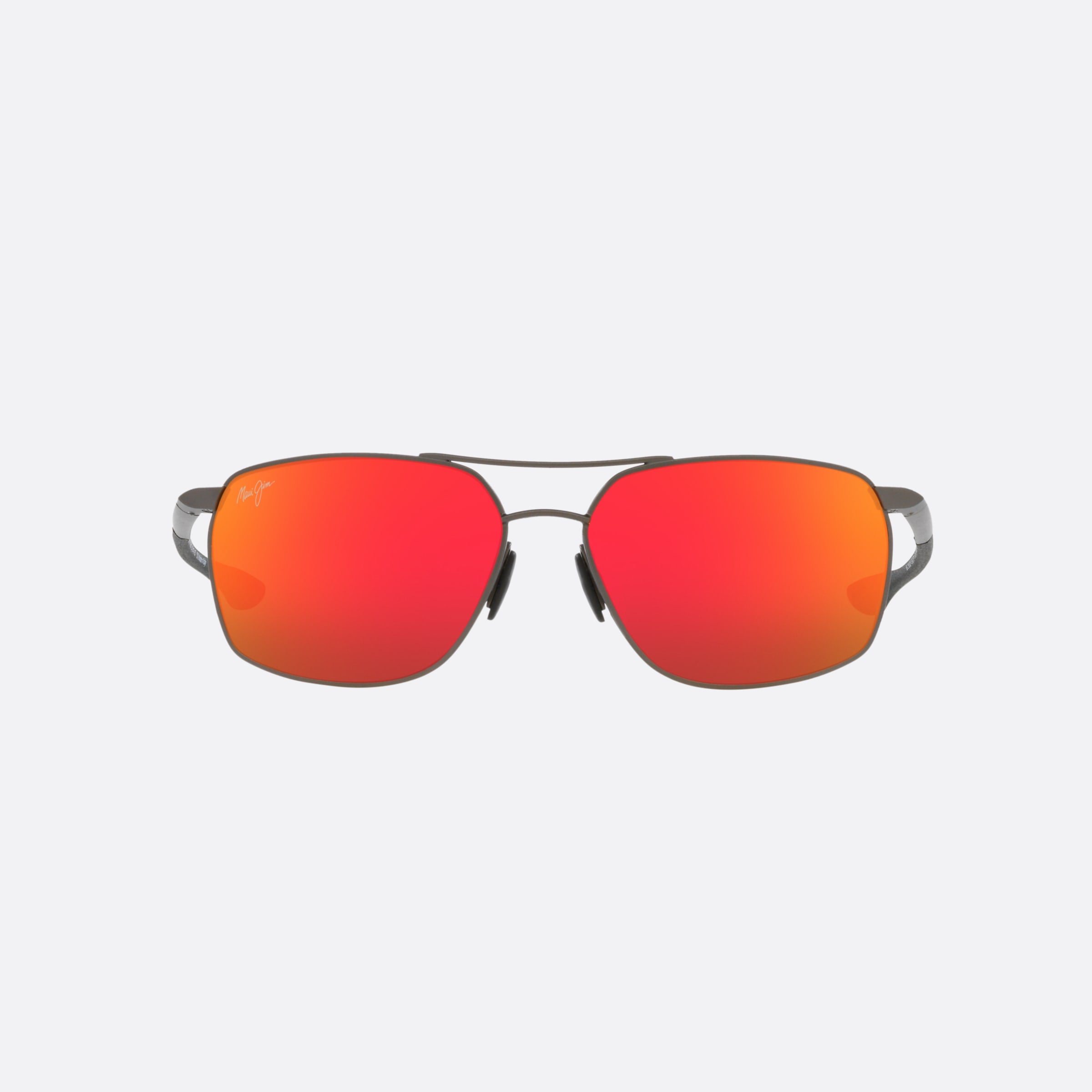Maui 58mm Jim Puu Kukui Gray Rectangular Polarized Men Sunglasses - Lifestyle Shot