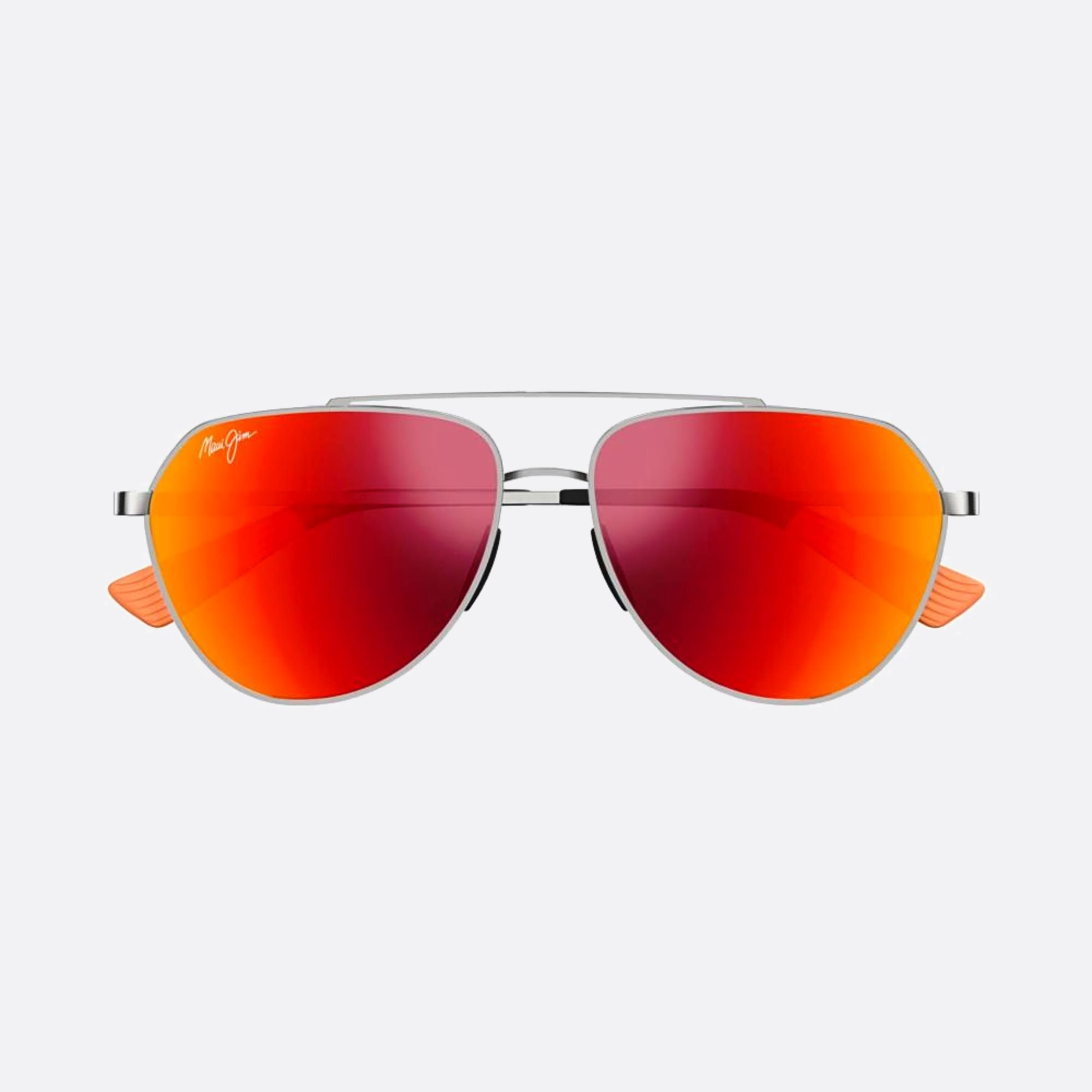 Maui 59mm Jim Waiwai Rm634 Ruthenium Pilot Polarized Men Sunglasses - Main View