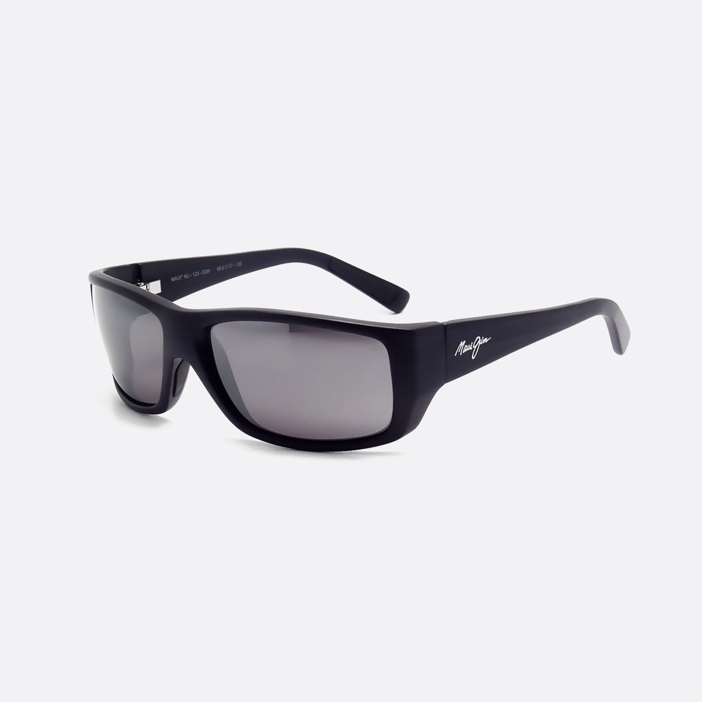 Maui 60mm Jim Wassup 02w Black Rectangle Polarized Unisex Sunglasses - Main View