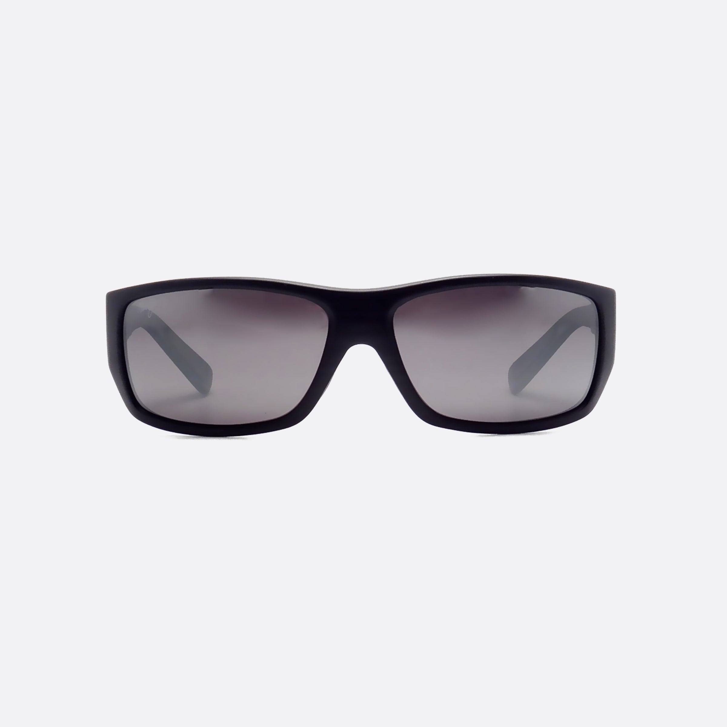 Maui 60mm Jim Wassup 02w Black Rectangle Polarized Unisex Sunglasses - Side View