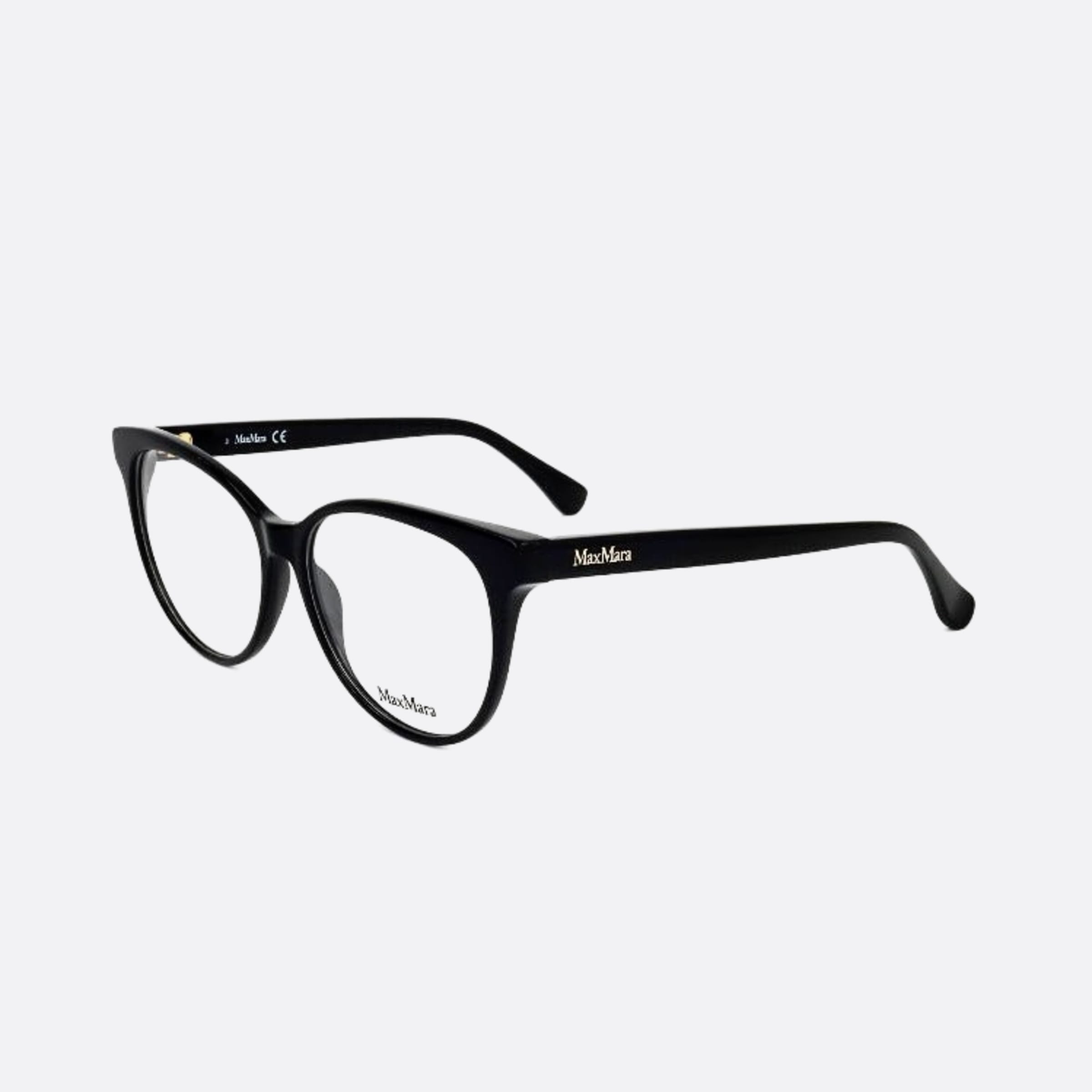 Max 54mm Mara Mm5012 Black Cat Eye Women Eyeglasses - Side View