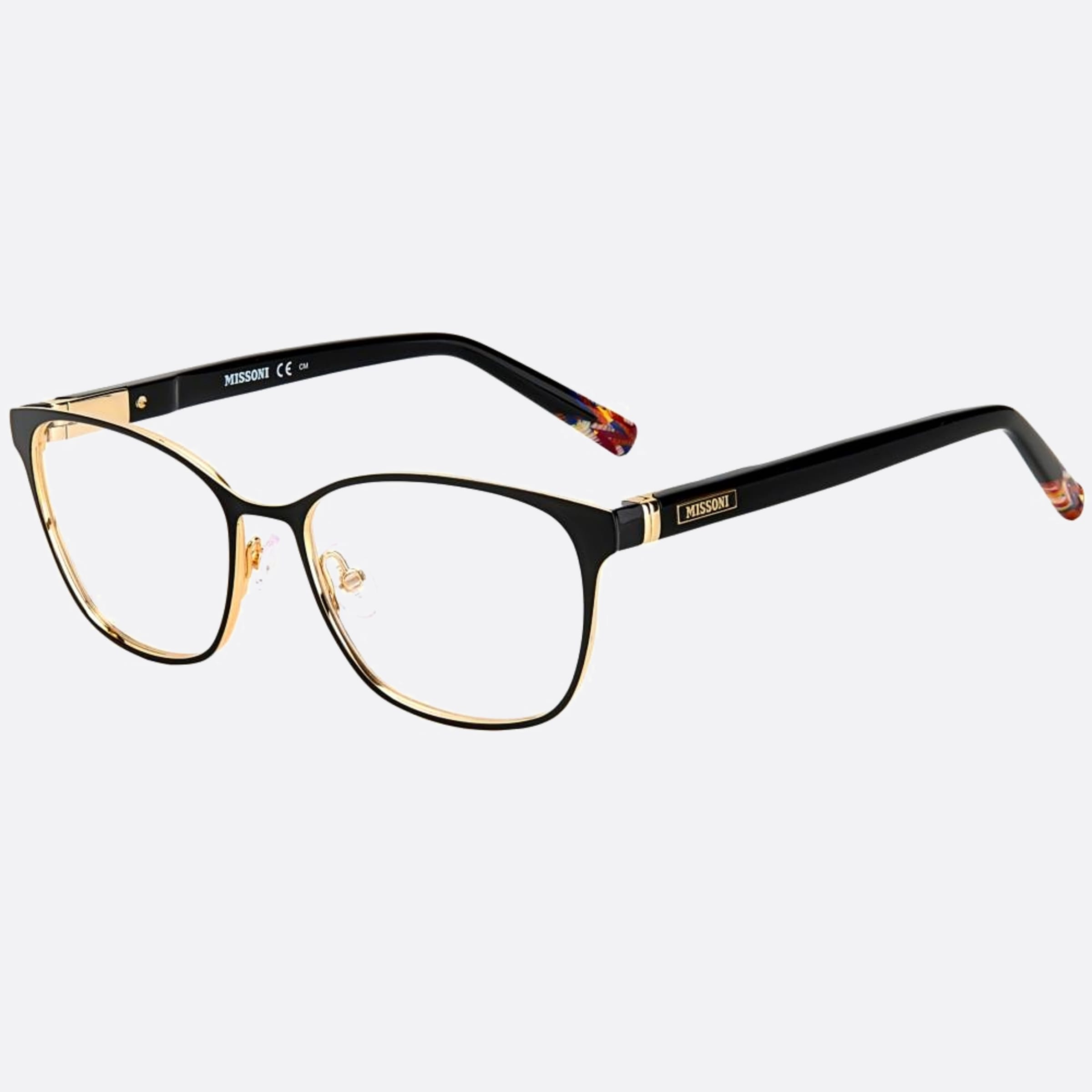 Missoni 52mm Mis Rhl Black Geometric Women Eyeglasses - Side View