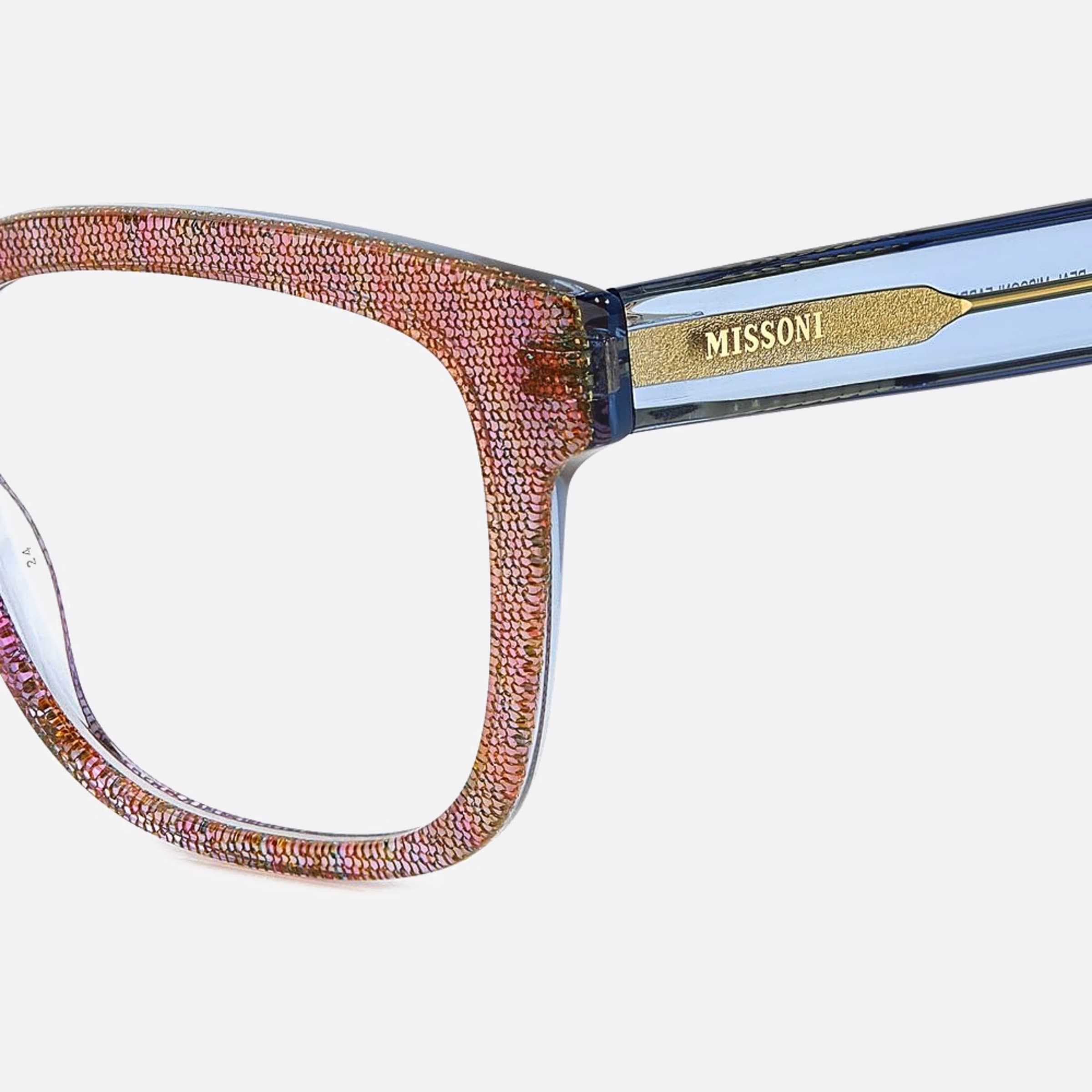 Missoni 51mm Mis Qq7 Havana Squared Women Eyeglasses - Lifestyle Shot