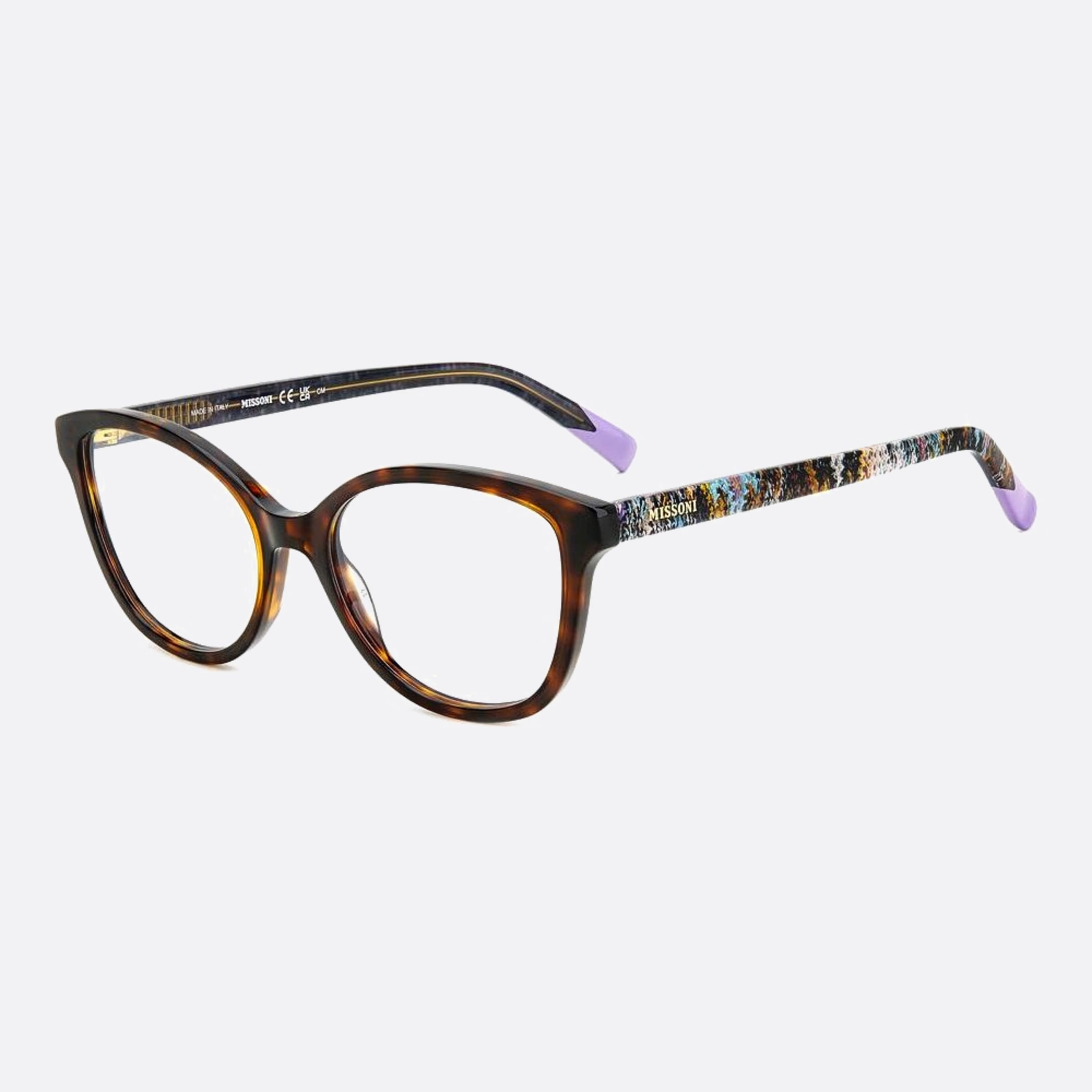 Missoni 53mm Mis Havana Cat Eye Women Eyeglasses - Side View