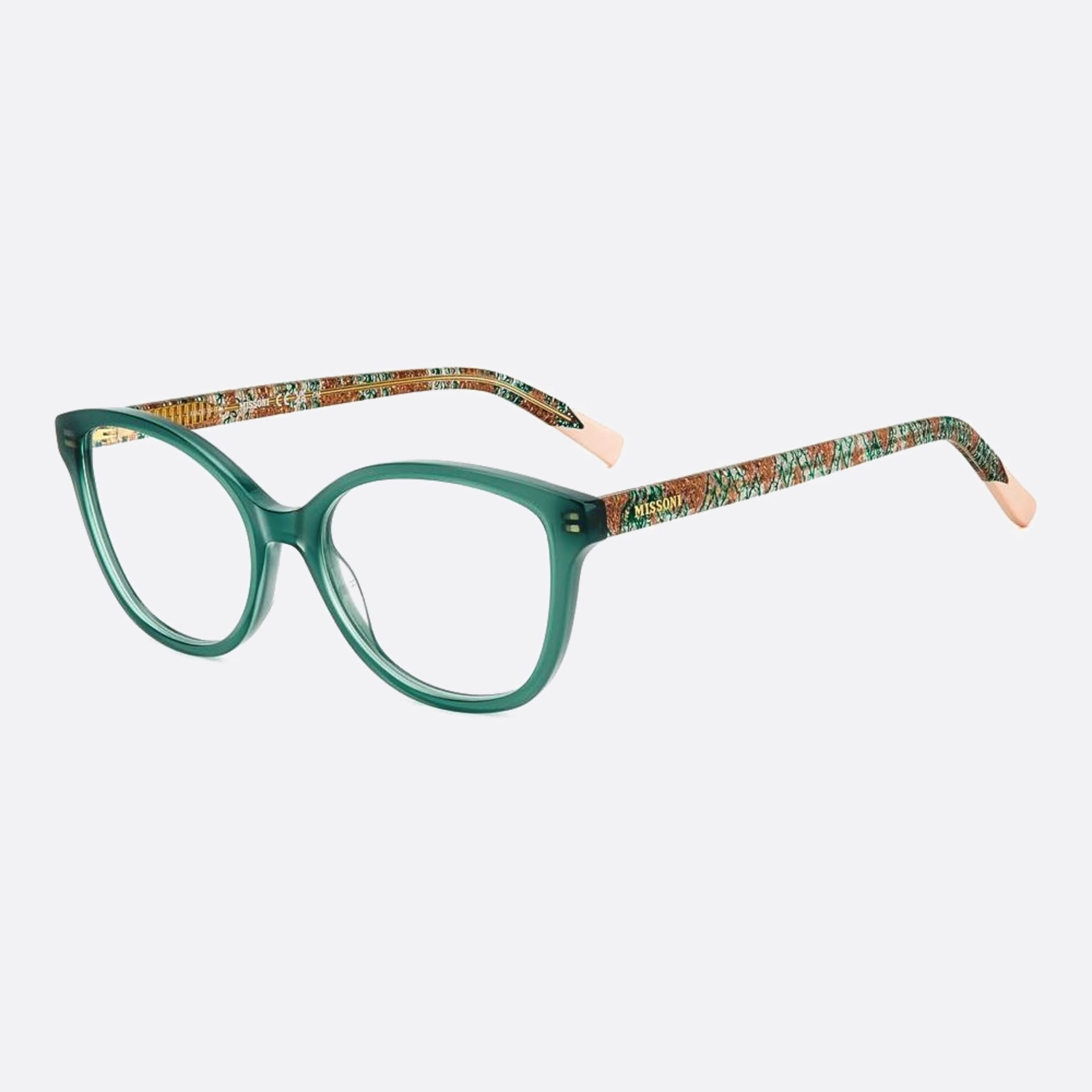 Missoni 53mm Mis 1ed Green Cat Eye Women Eyeglasses - Side View