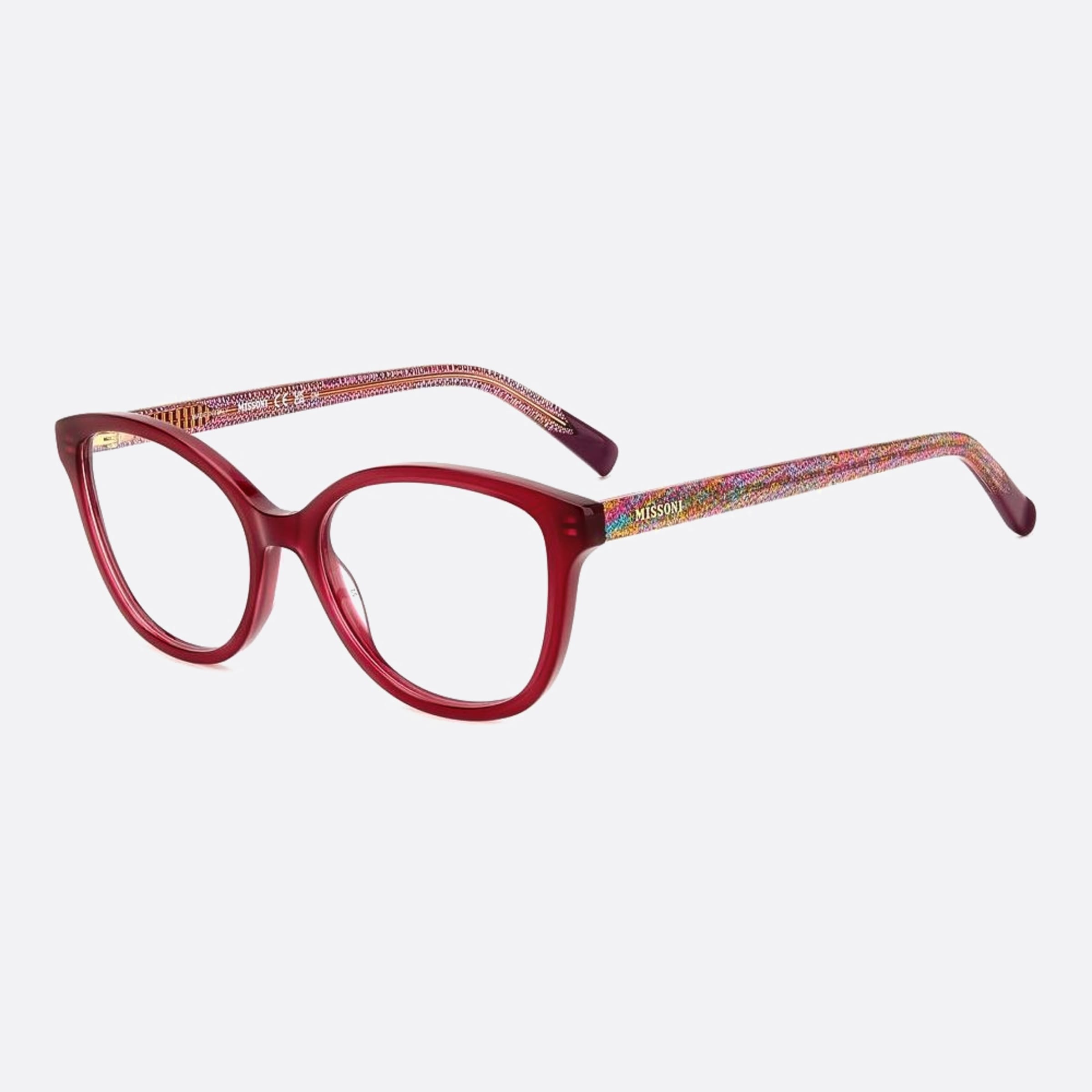 Missoni 53mm Mis C9a Red Cat Eye Women Eyeglasses - Side View