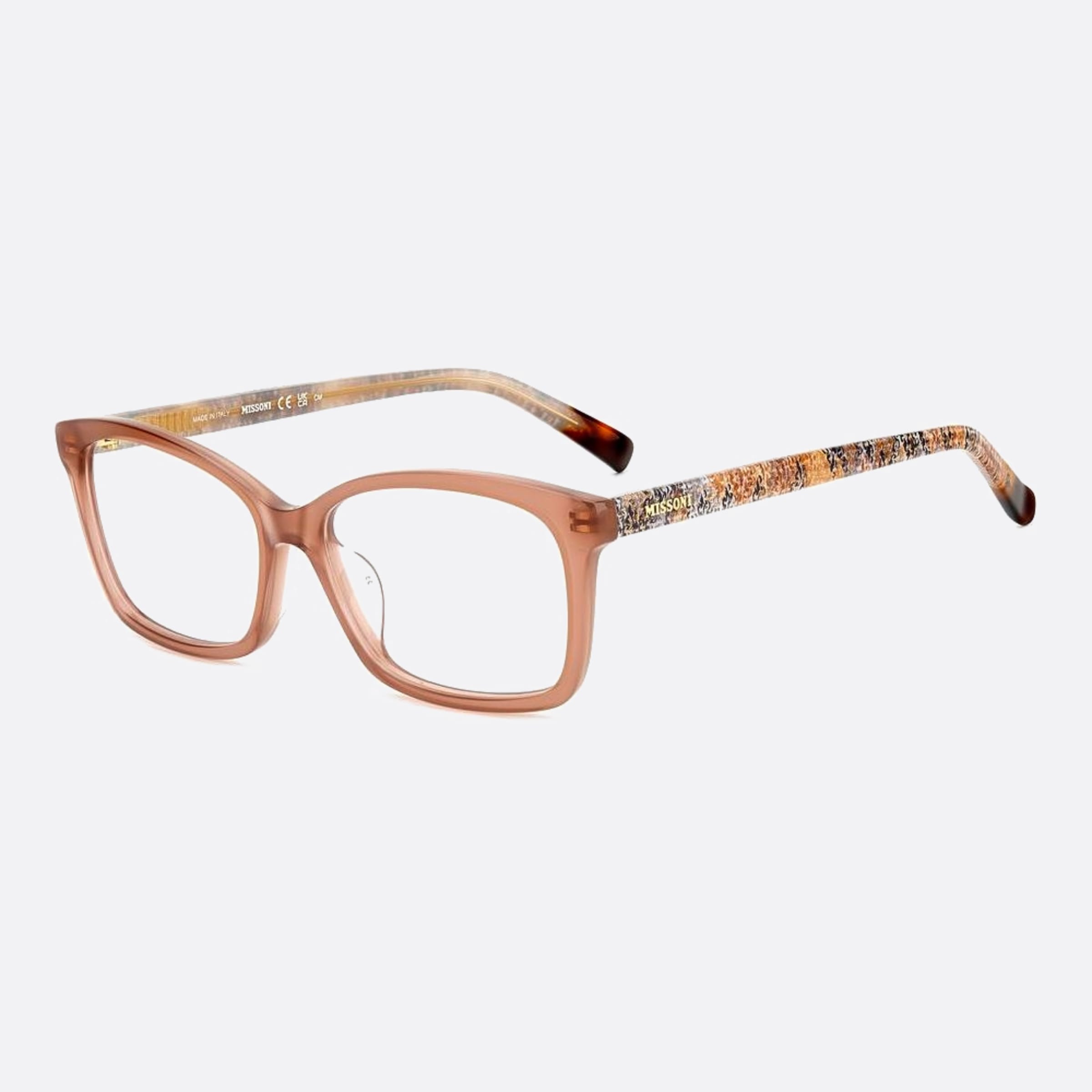 Missoni 54mm Mis Dln Brown Geometric Women Eyeglasses - Side View