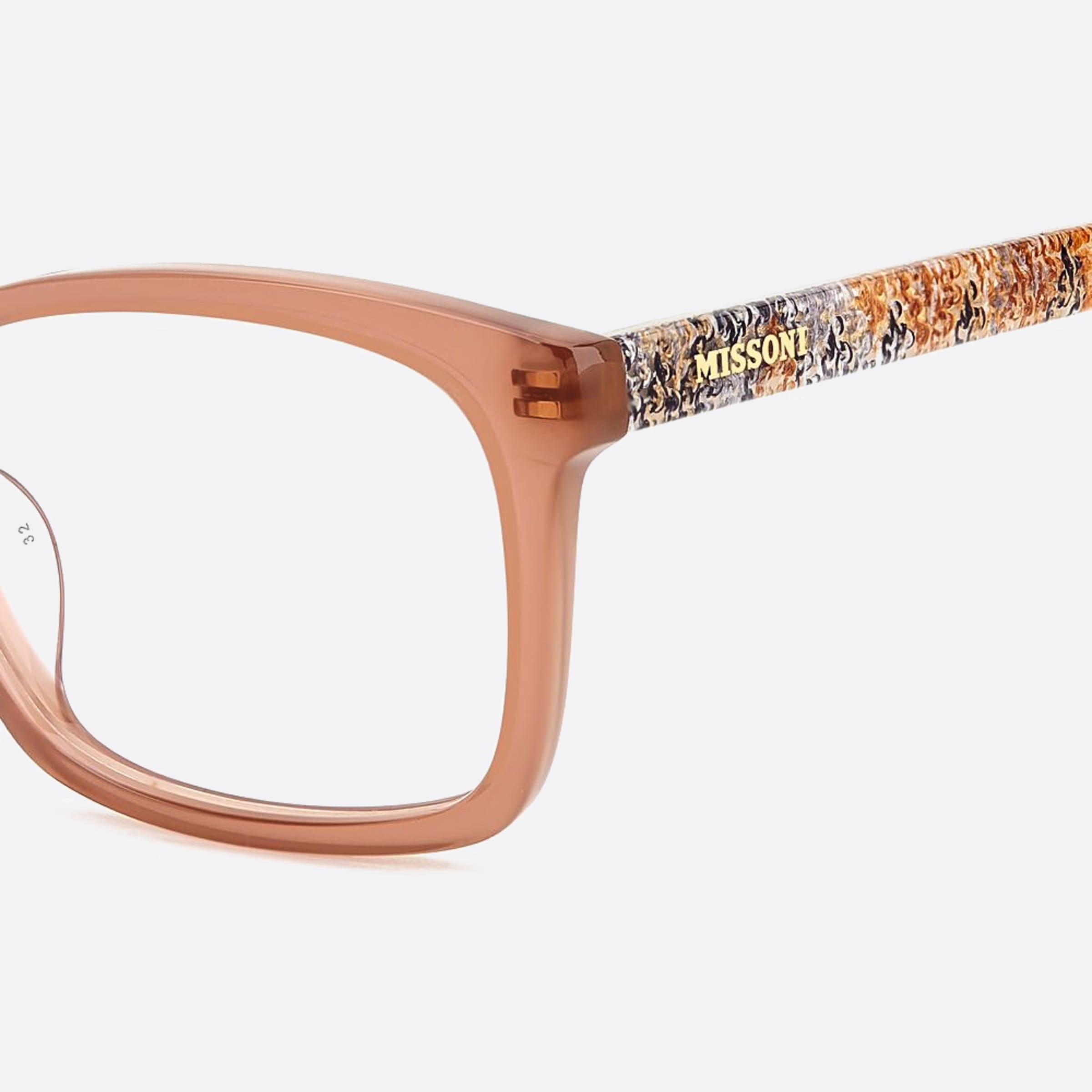 Missoni 54mm Mis Dln Brown Geometric Women Eyeglasses - Detail View