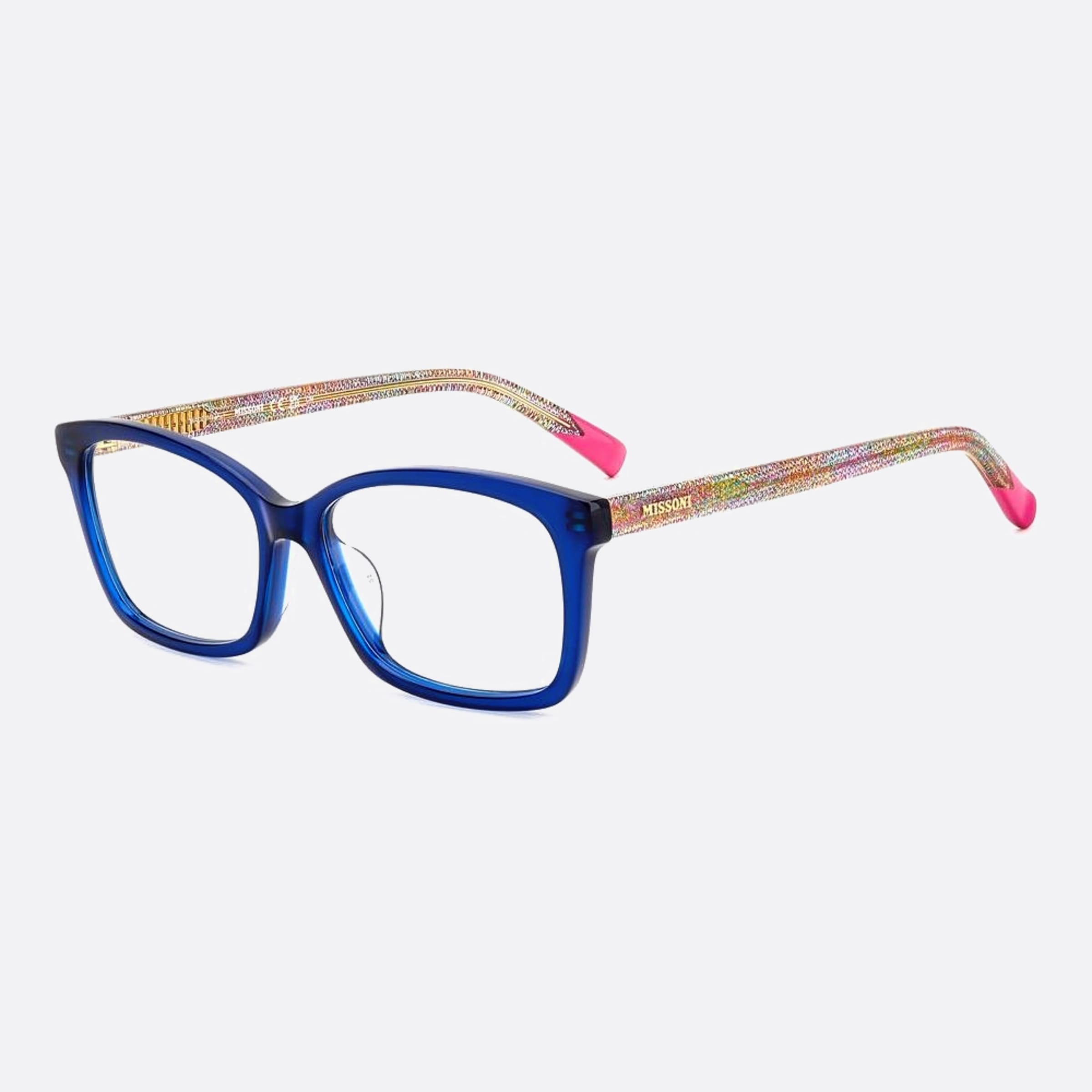 Missoni 54mm Mis Pjp Blue Geometric Women Eyeglasses - Side View