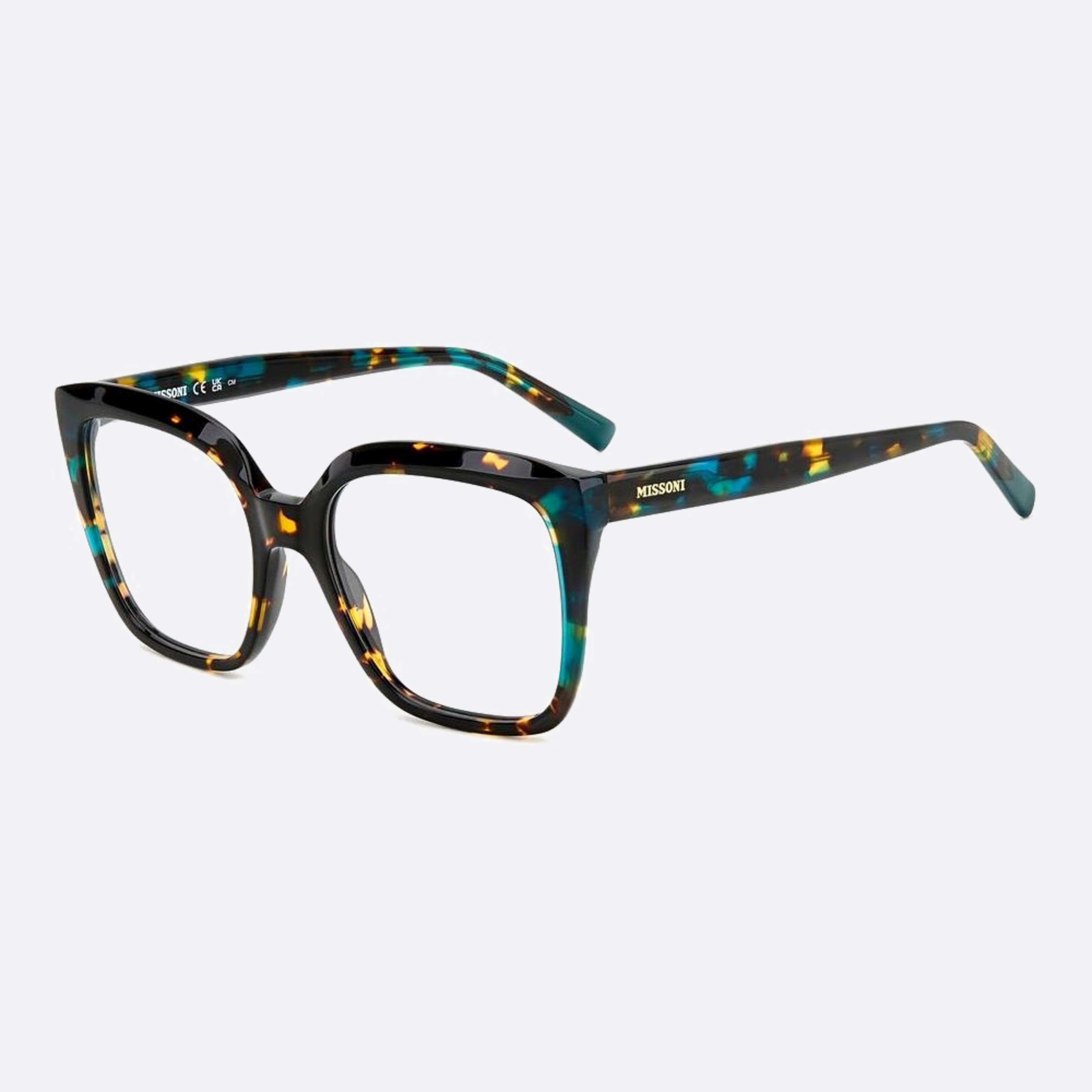 Missoni 54mm Mis Phw Havana Squared Women Eyeglasses - Side View