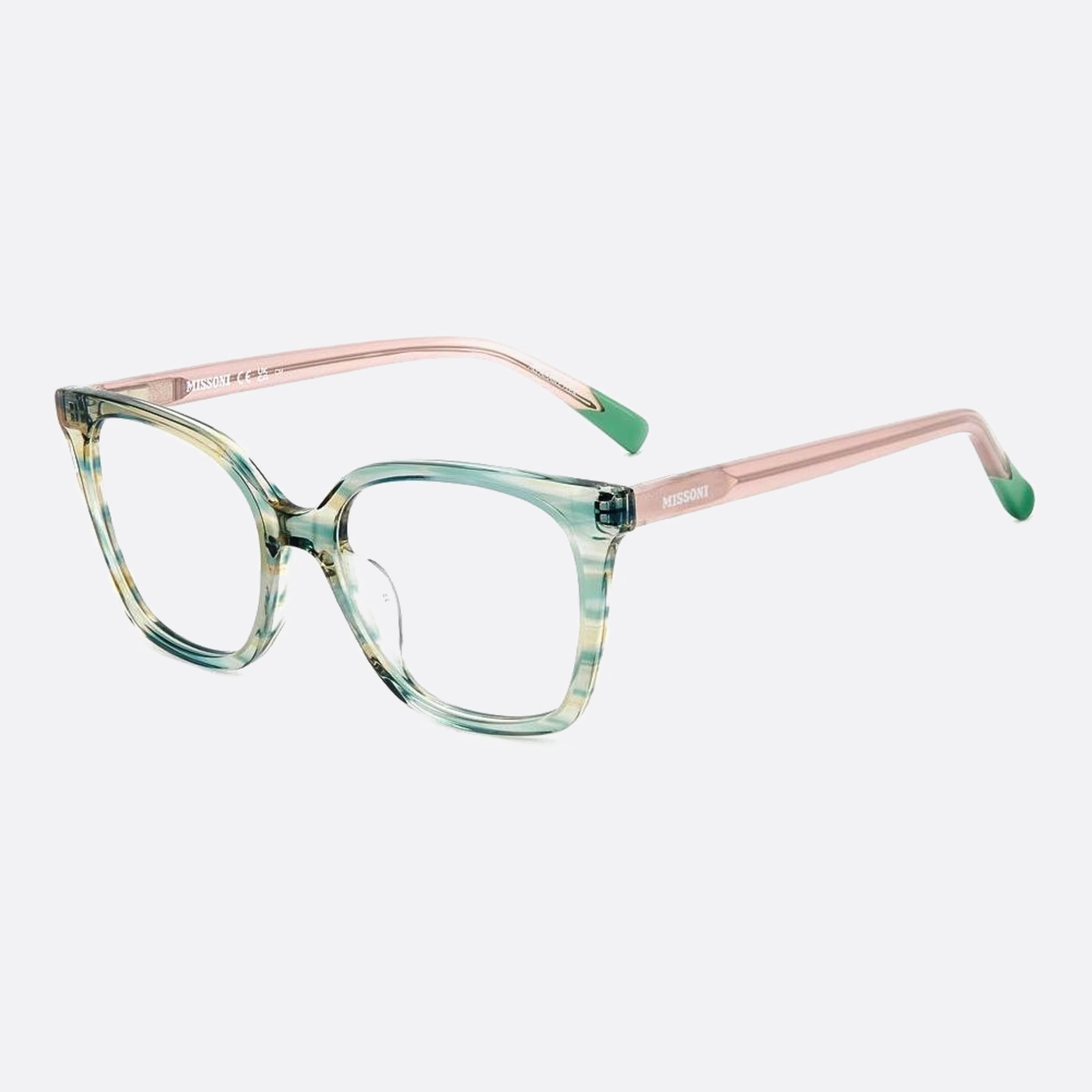 Missoni 51mm Mis 6ak Green Squared Women Eyeglasses - Side View