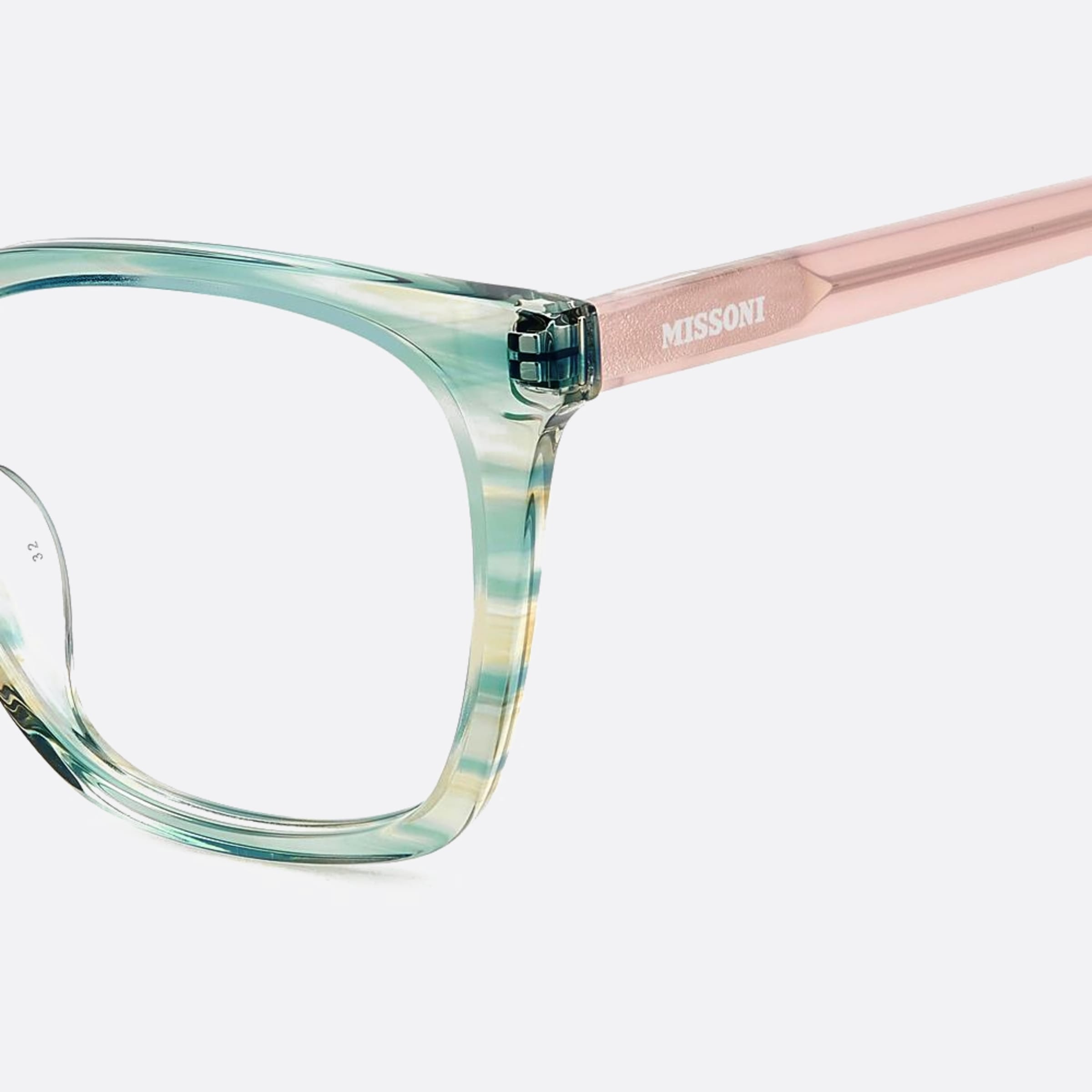 Missoni 51mm Mis 6ak Green Squared Women Eyeglasses - Detail View