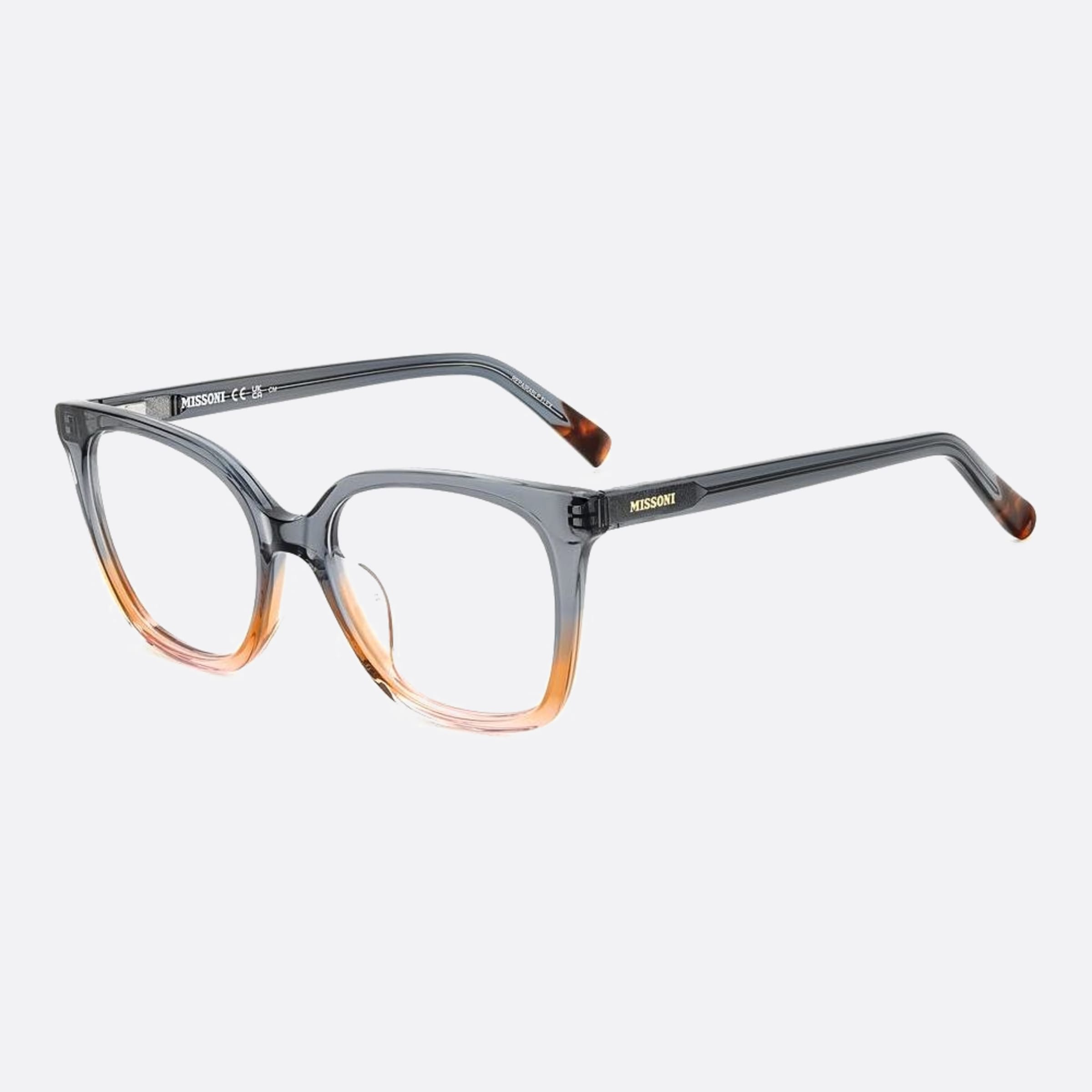 Missoni 51mm Mis S05 Grey Squared Women Eyeglasses - Side View