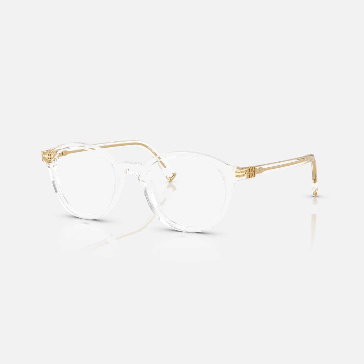 Rame ochelari de vedere Miu Miu 0MU 02WV 15Z1O1, pantos transparent, pentru femei, punte simplă, integrată, literele brandului pe brațe