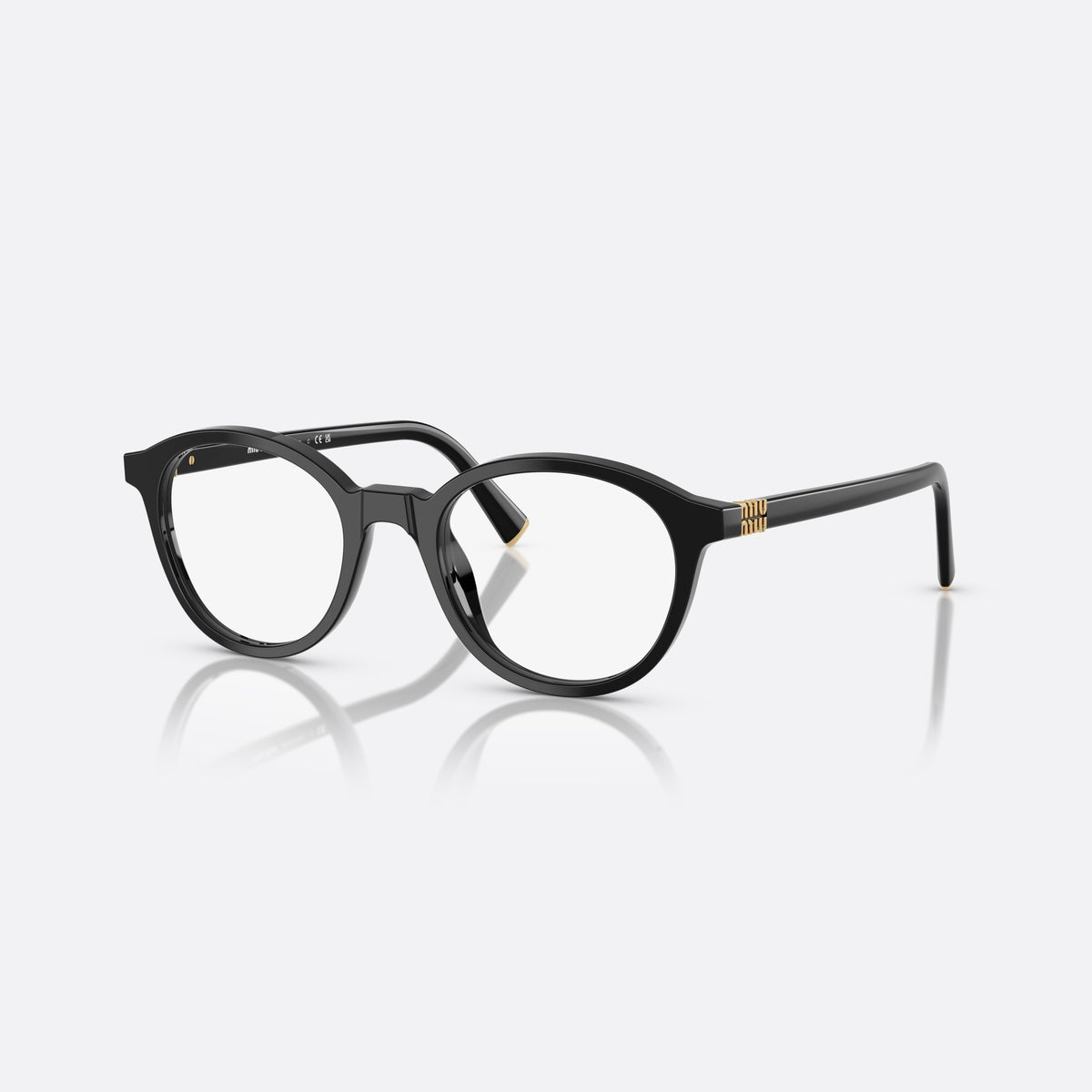 Rame ochelari de vedere Miu Miu 0MU 02WV 16K1O1, pantos negru, pentru femei, punte simplă integrată, literele brandului pe brațe