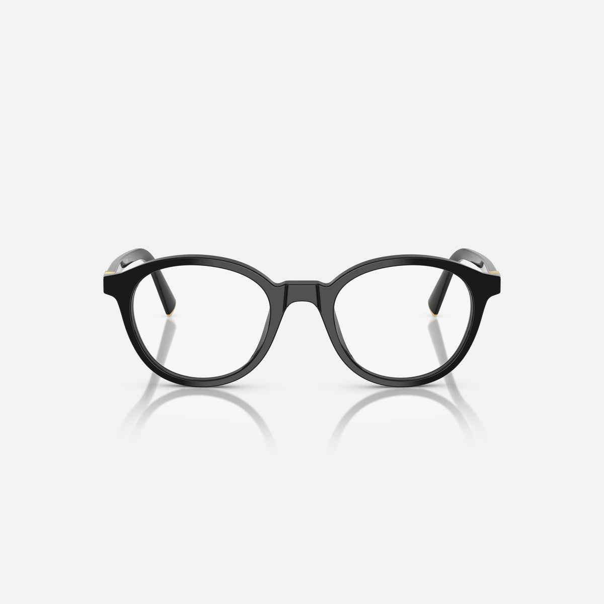Rame ochelari de vedere Miu Miu 0MU 02WV 16K1O1, pantos negru, pentru femei, punte simplă integrată, literele brandului pe brațe, vedere din față