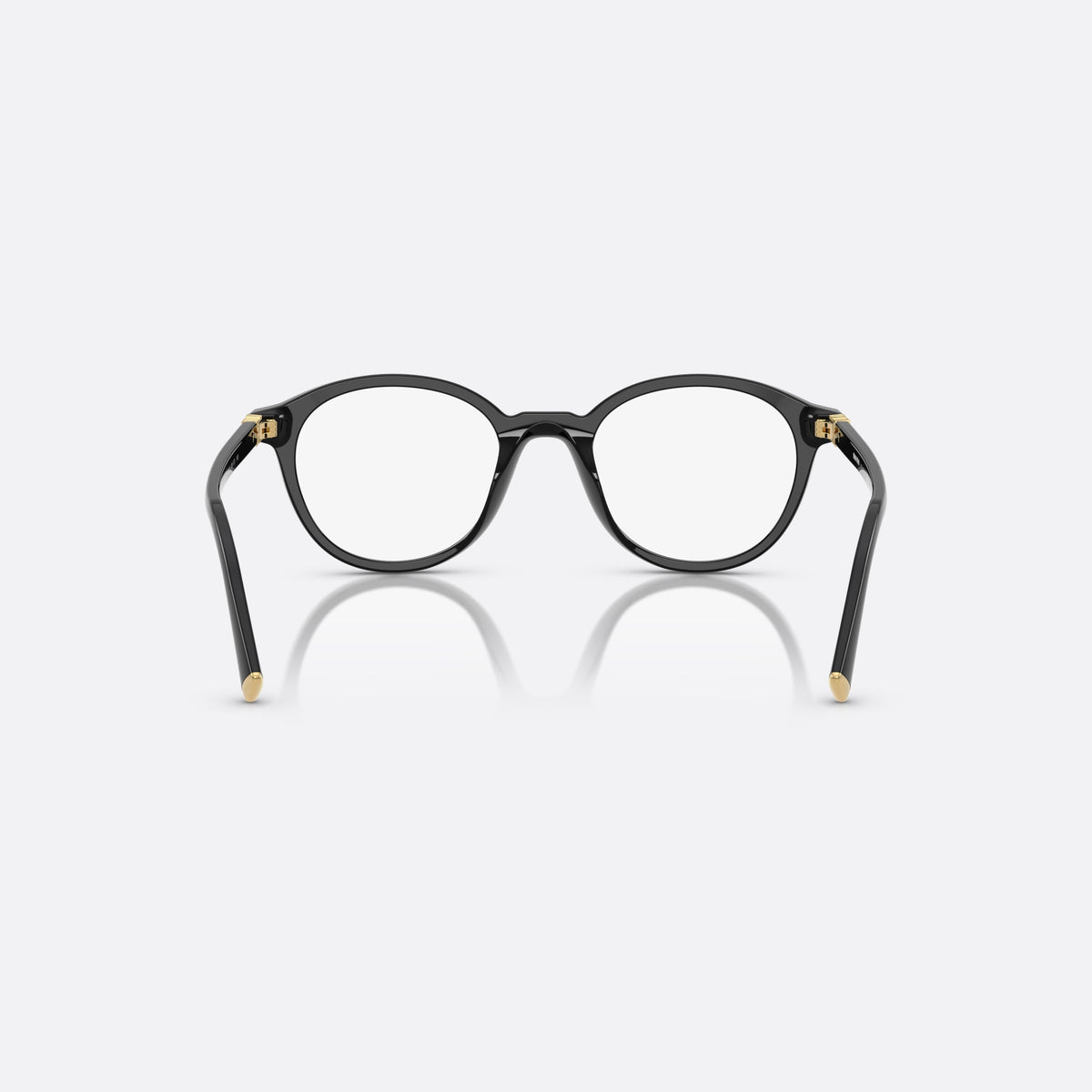 Rame ochelari de vedere Miu Miu 0MU 02WV 16K1O1, pantos negru, pentru femei, punte simplă integrată, literele brandului pe brațe, vedere din spate