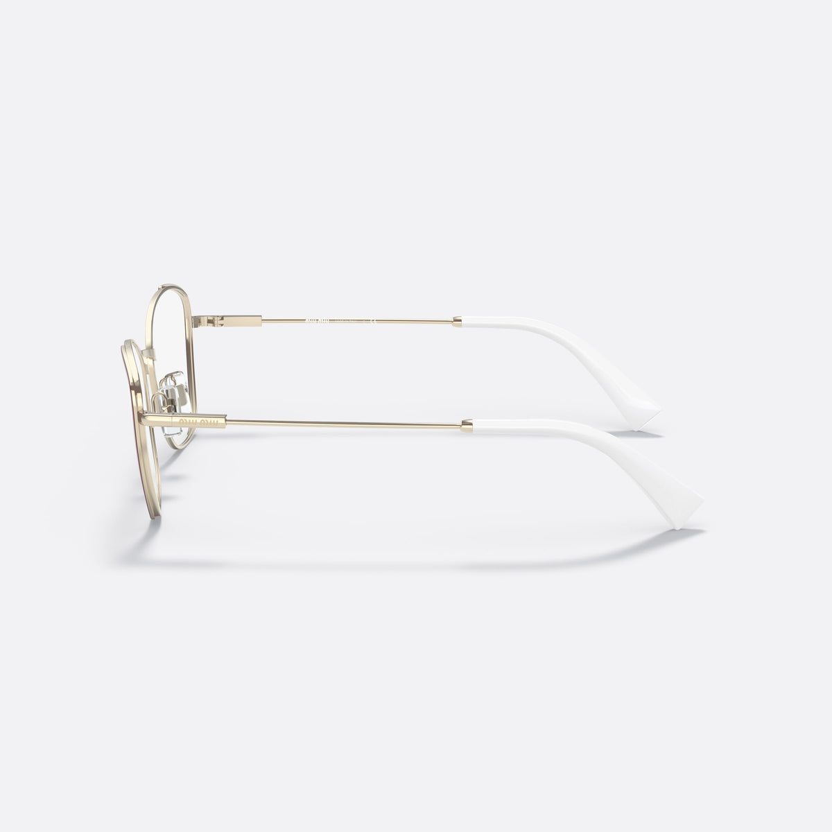 Miu Miu MU 51UV 54 eyeglasses, black phantos frame for women, plain metal bridge, brand lettering on the temples