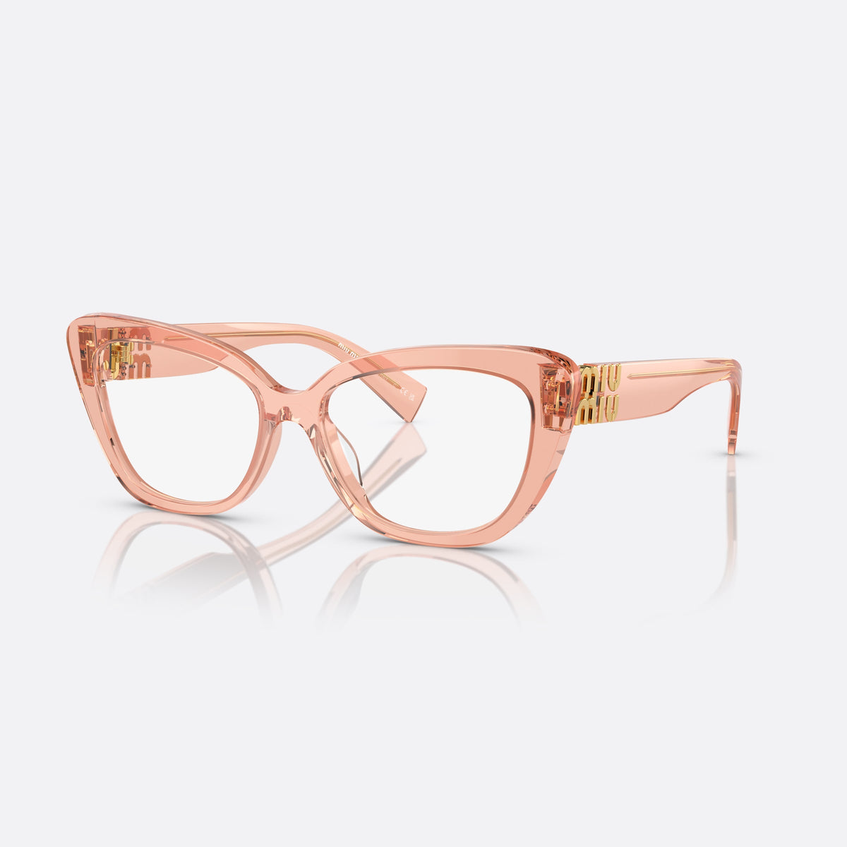Rame ochelari de vedere Miu Miu VMU 05VV 13T-1O1, patrati roz, pentru femei, punte simplă, literele brandului pe brațe