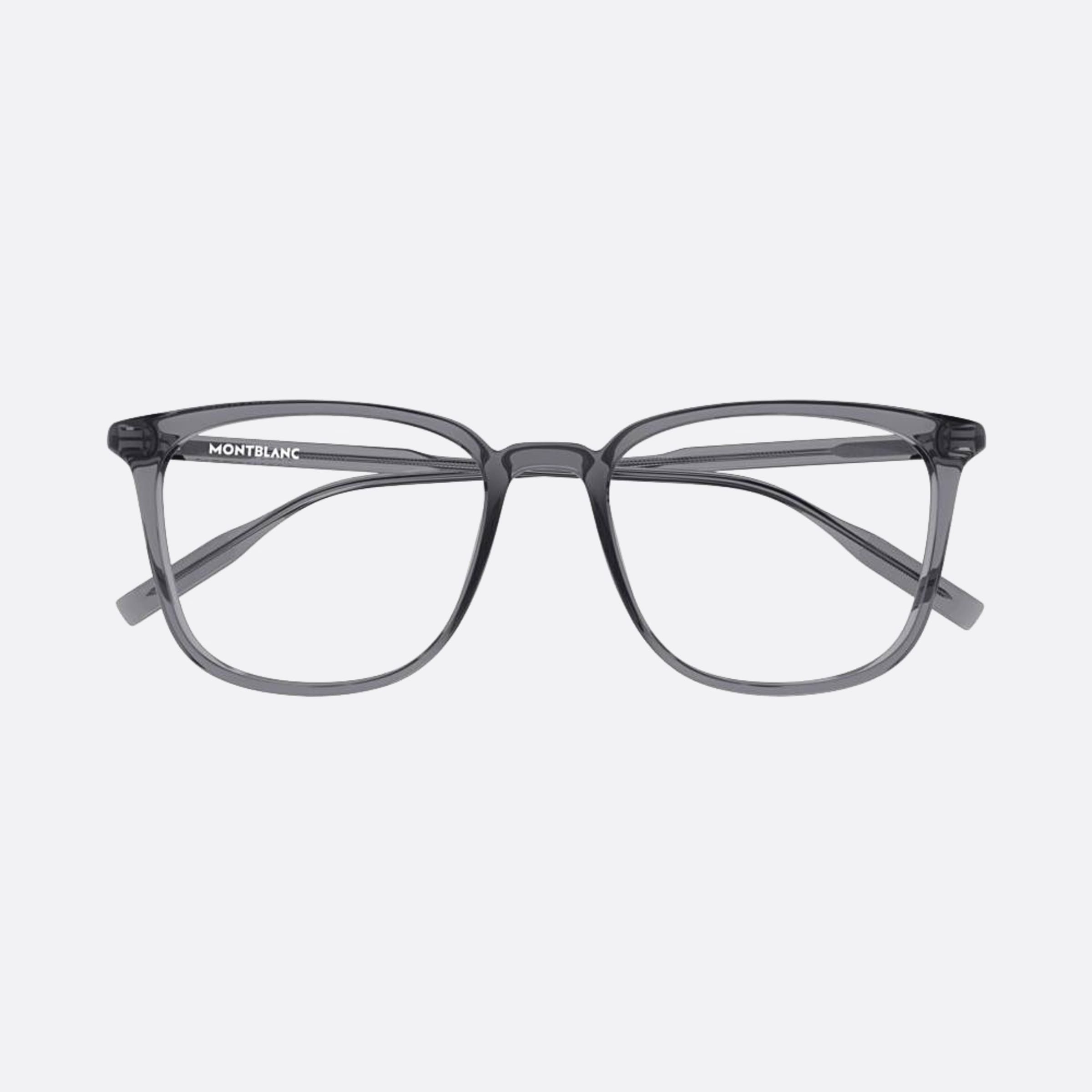 Montblanc 52mm Mb0089ok Grey Squared Men Eyeglasses - Main View