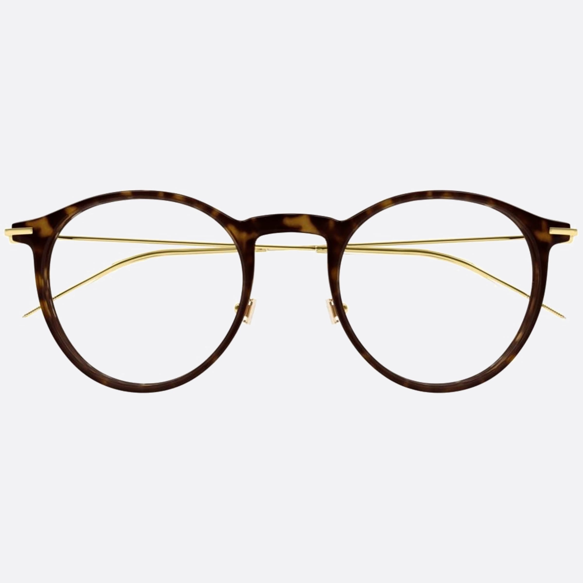 Montblanc 48mm Havana Round Man Eyeglasses - Main View