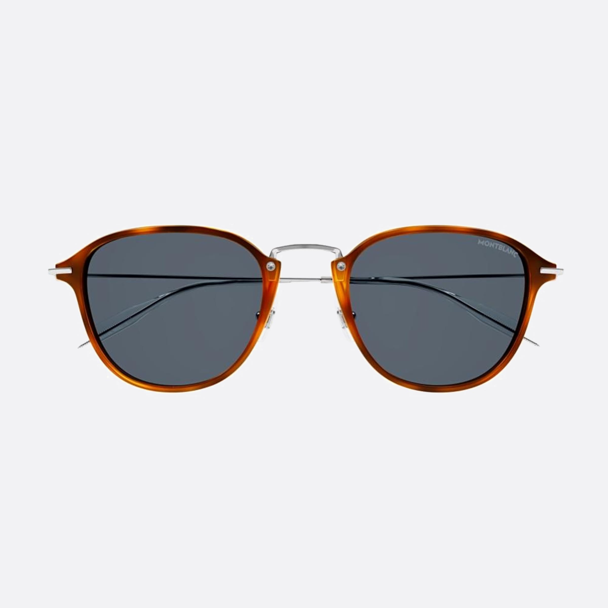 Montblanc 51mm Ruthenium Geometric Men Sunglasses - Main View