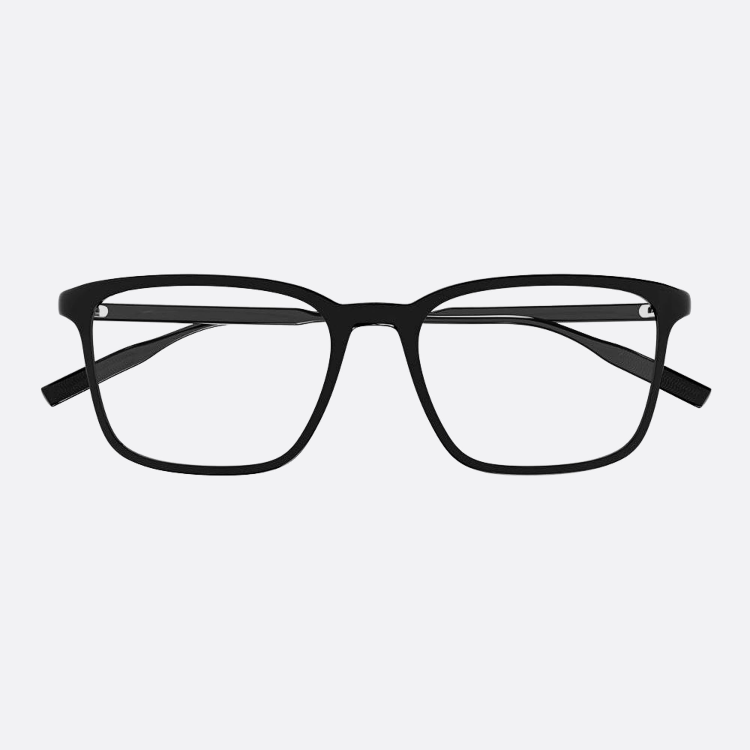 Montblanc 53mm Black Squared Men Eyeglasses - Main View