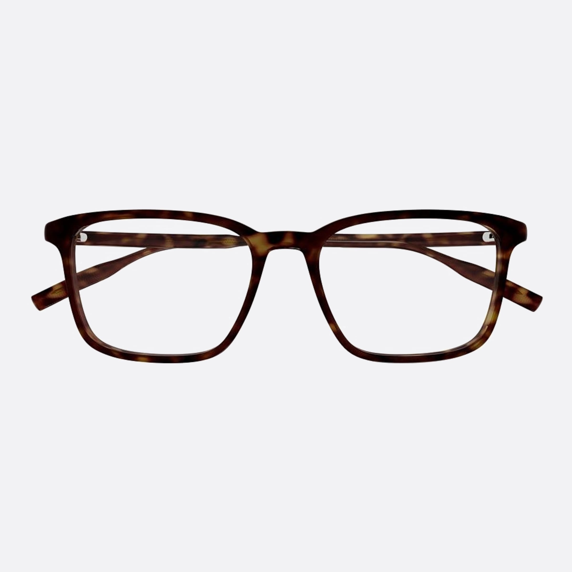 Montblanc 53mm Havana Squared Men Eyeglasses - Main View