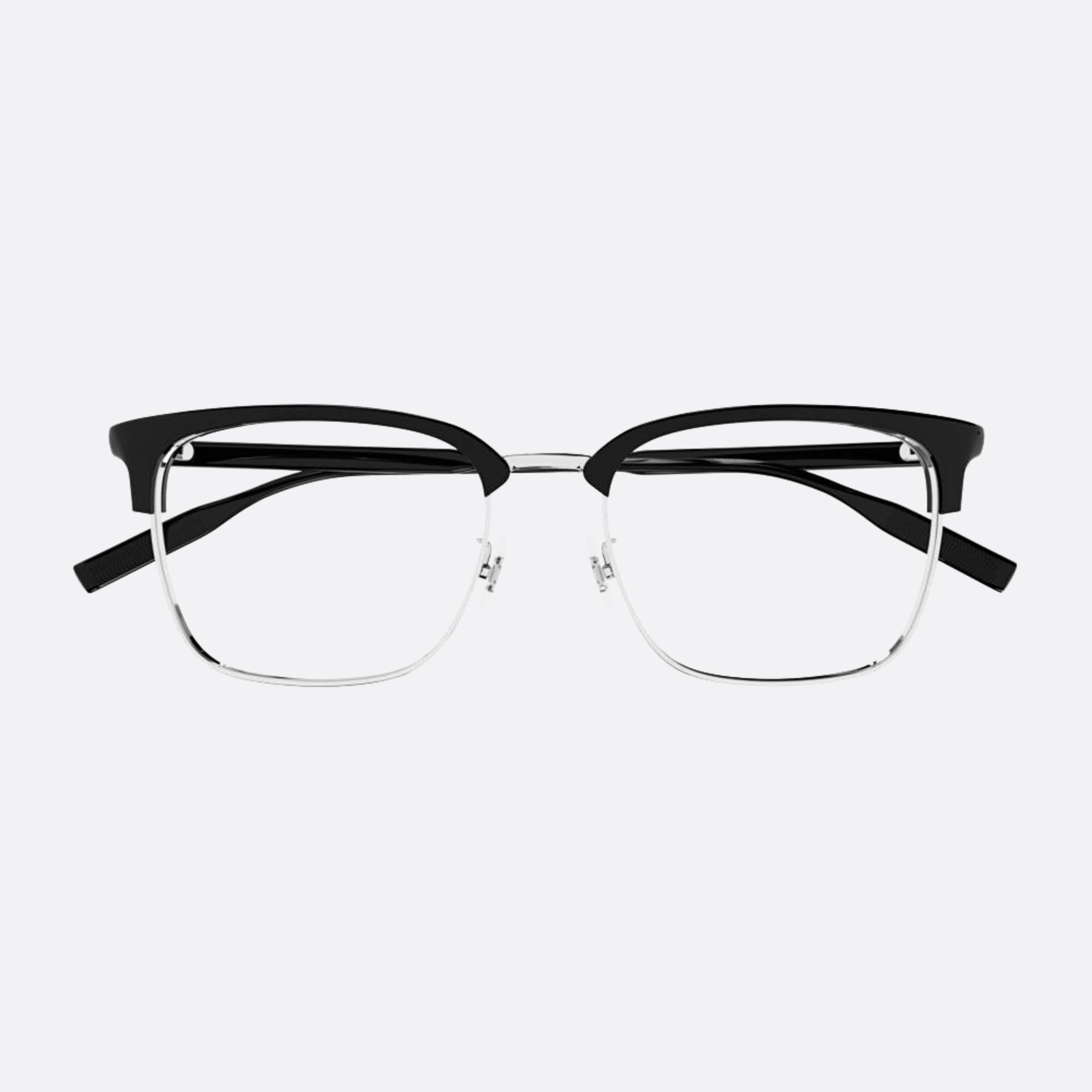 Montblanc 56mm Mb0199oa Black Squared Man Eyeglasses - Main View