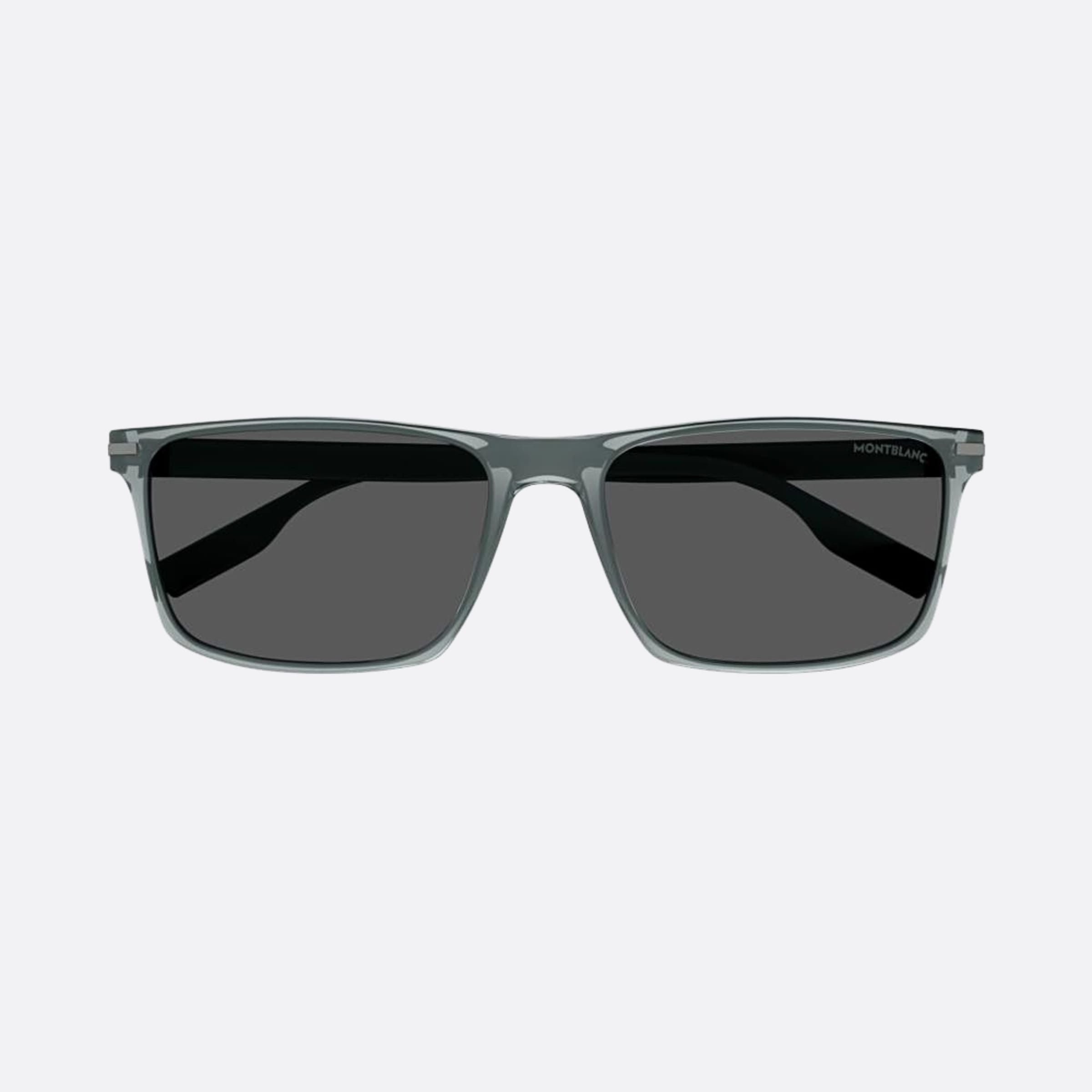 Montblanc 59mm Grey Geometric Men Sunglasses - Main View