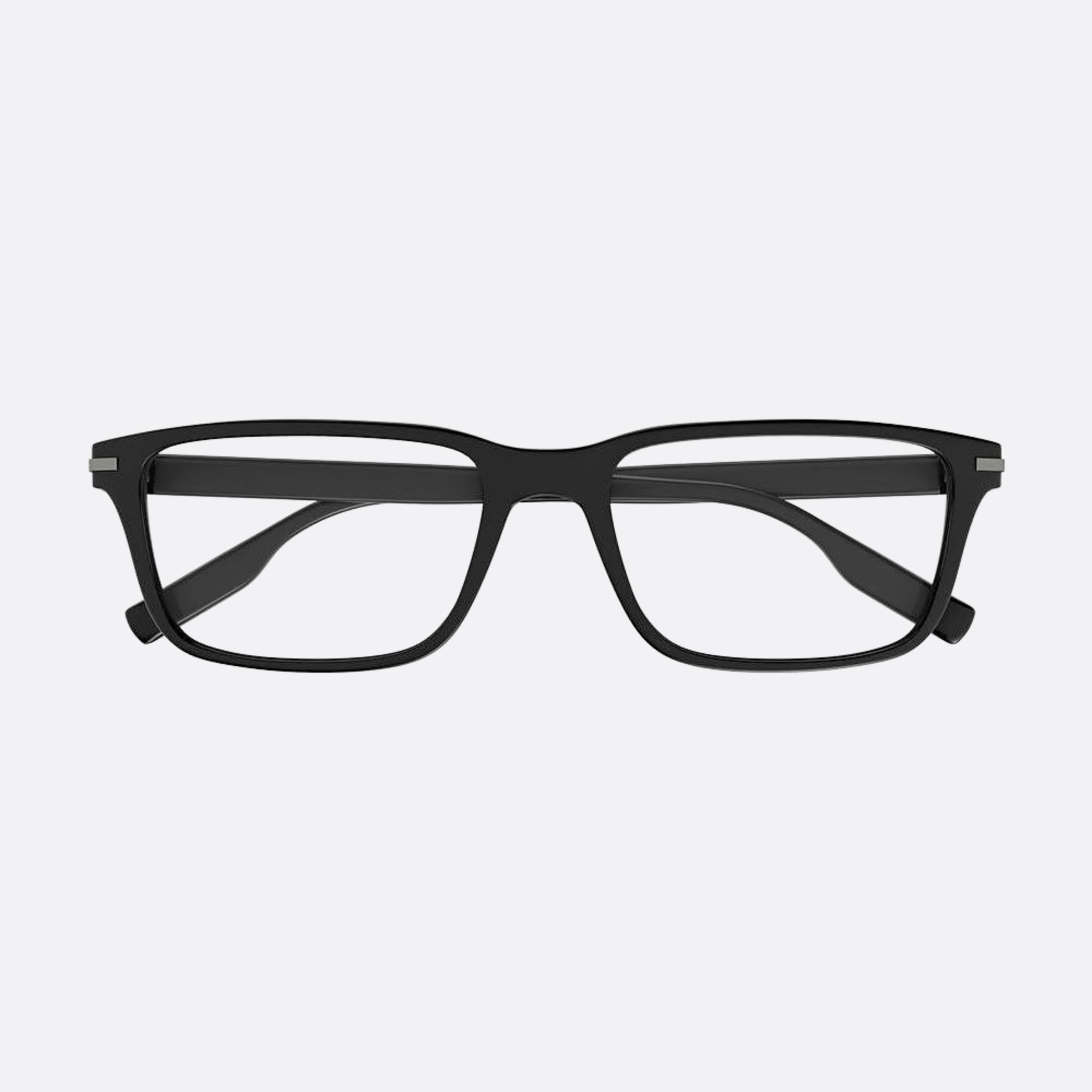 Montblanc 56mm Black Geometric Man Eyeglasses - Main View