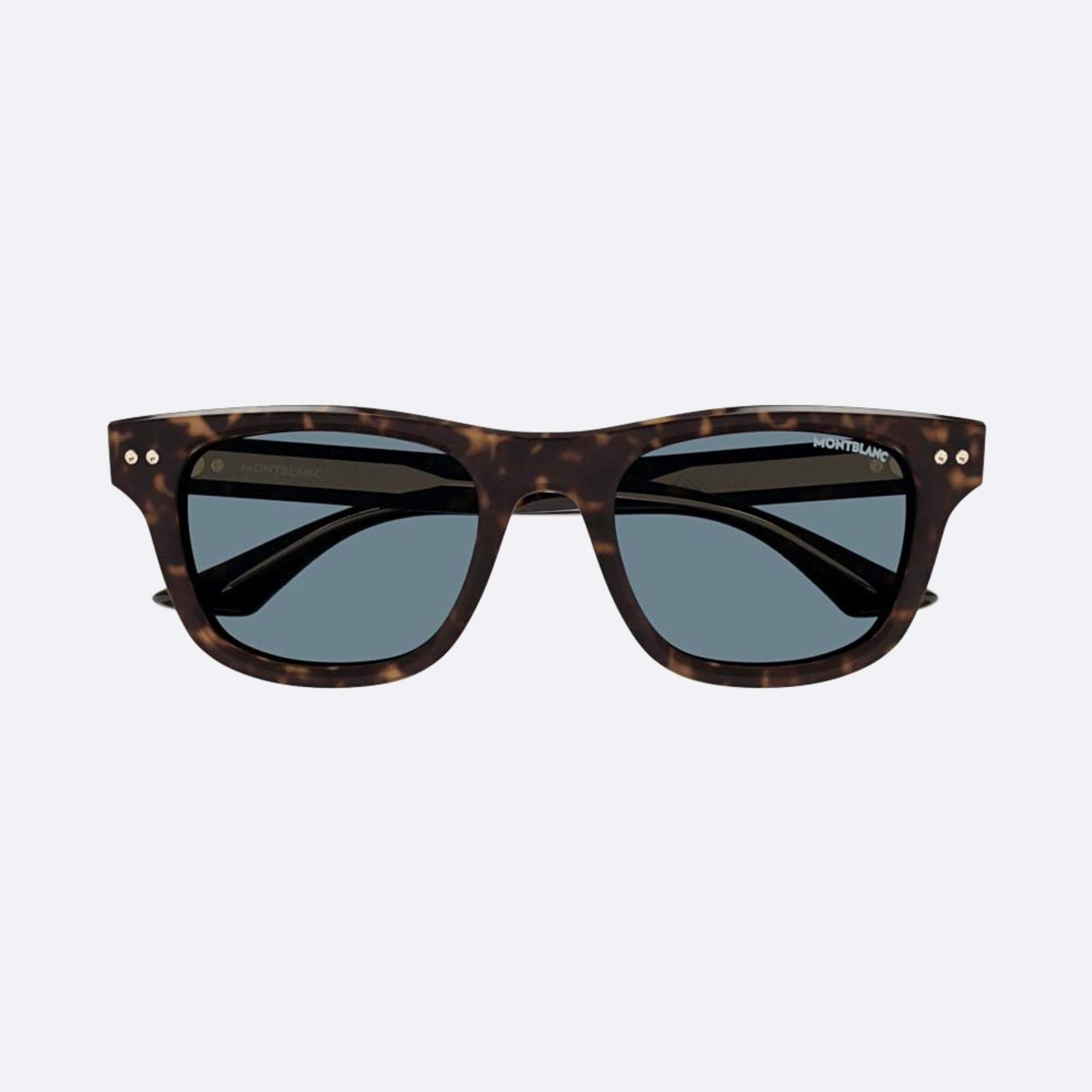 Montblanc 53mm Hbb Havana Squared Man Sunglasses - Main View