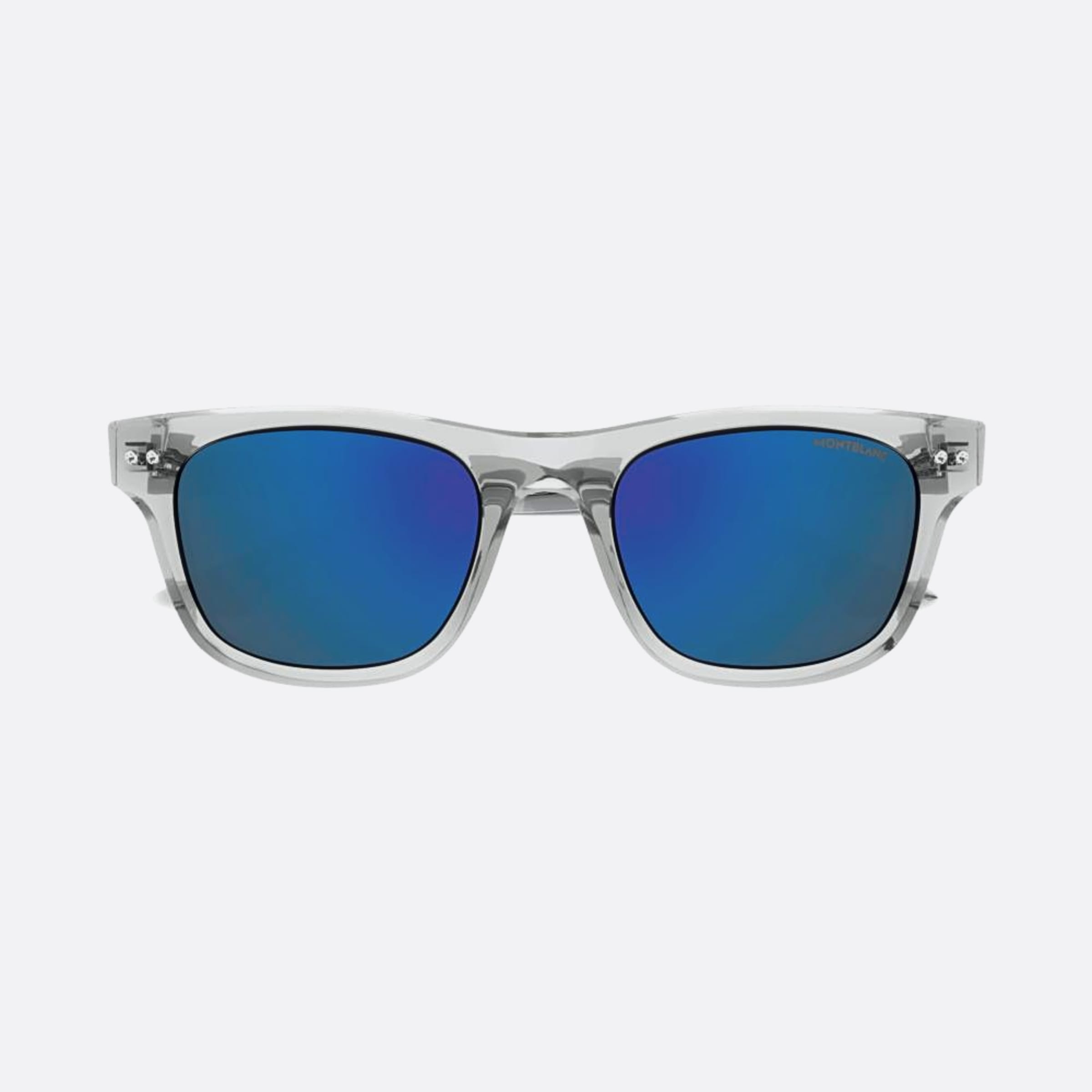 Montblanc 53mm Grey Squared Men Sunglasses - Main View