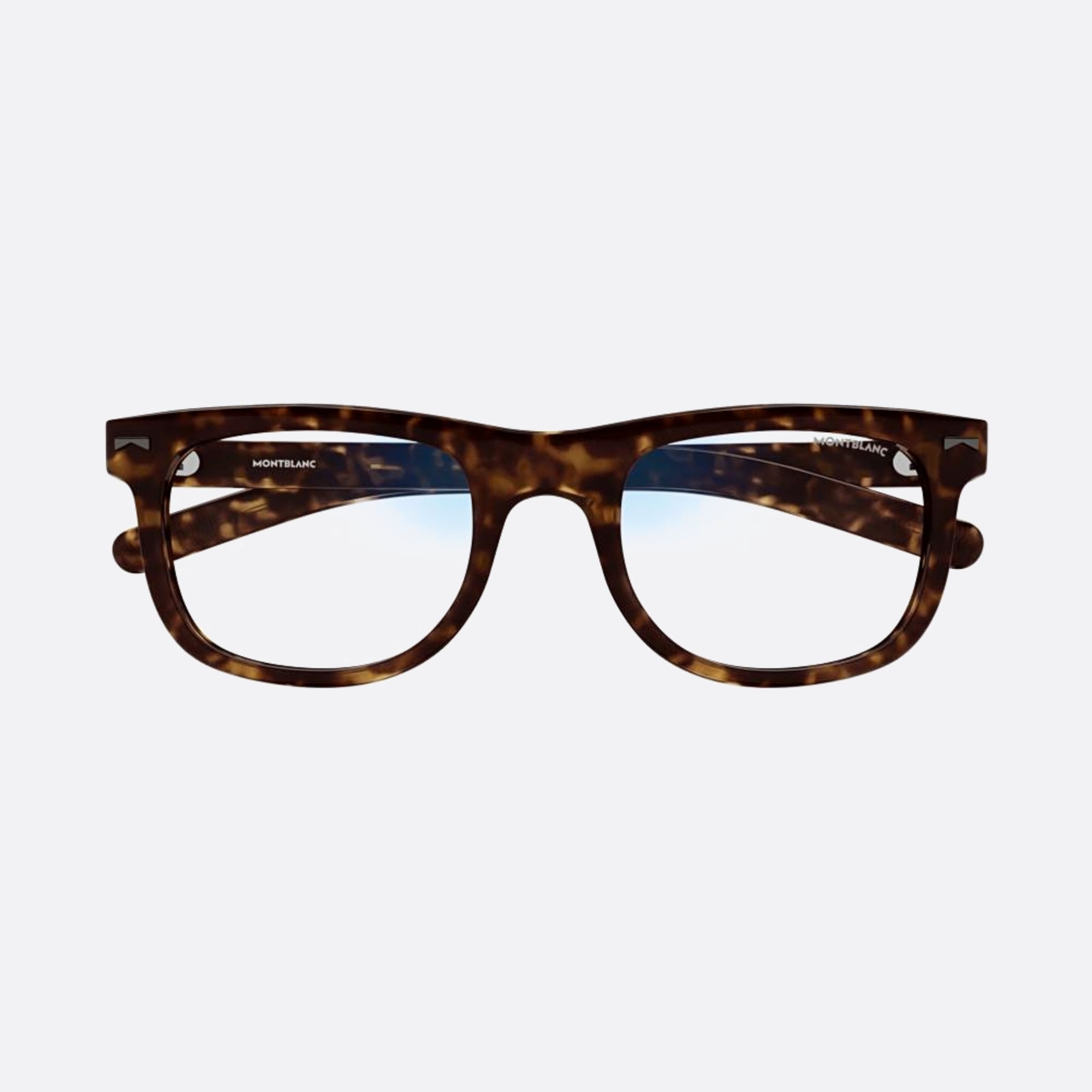 Montblanc 53mm Havana Squared Man Sunglasses - Main View