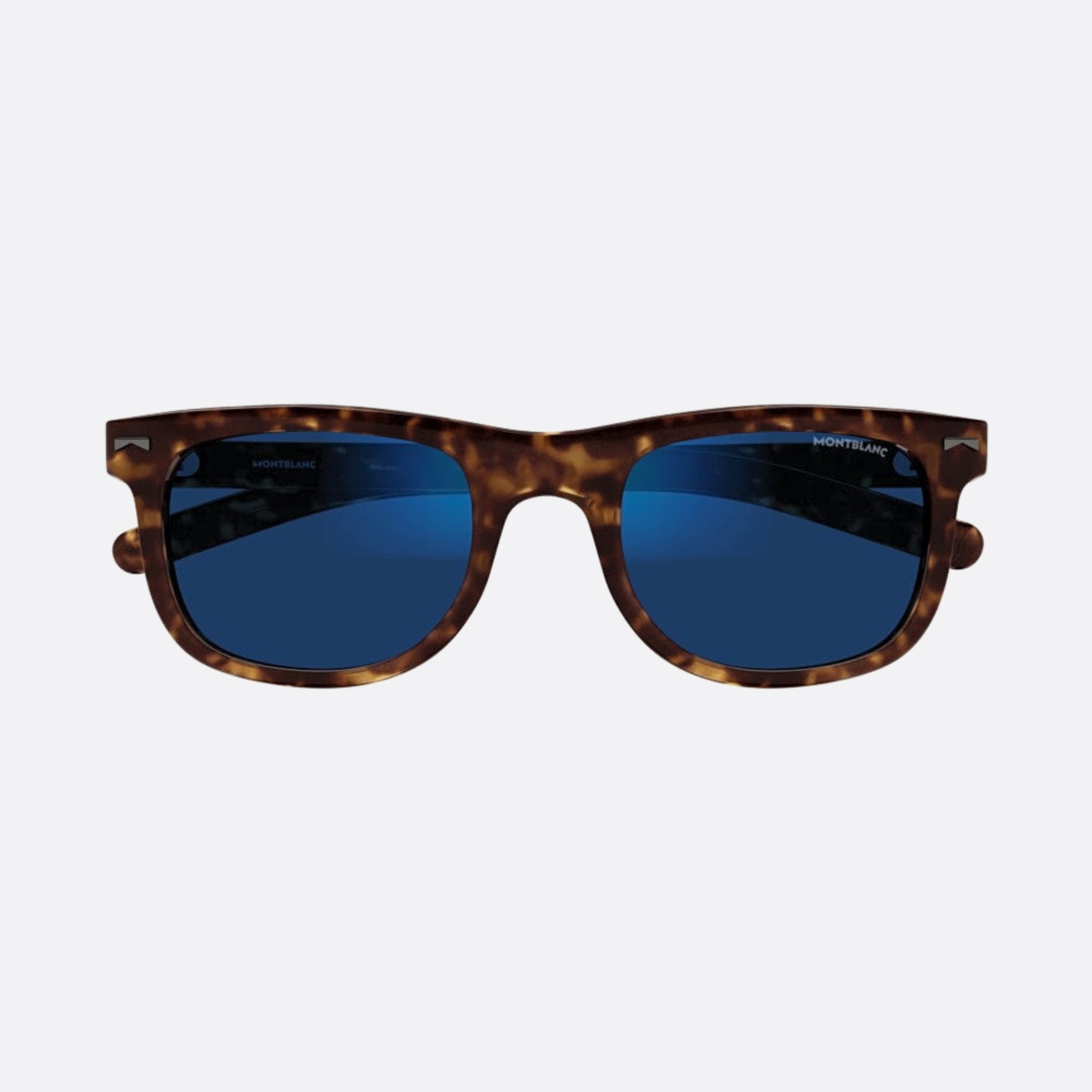 Montblanc 53mm Havana Squared Man Sunglasses - Additional Angle