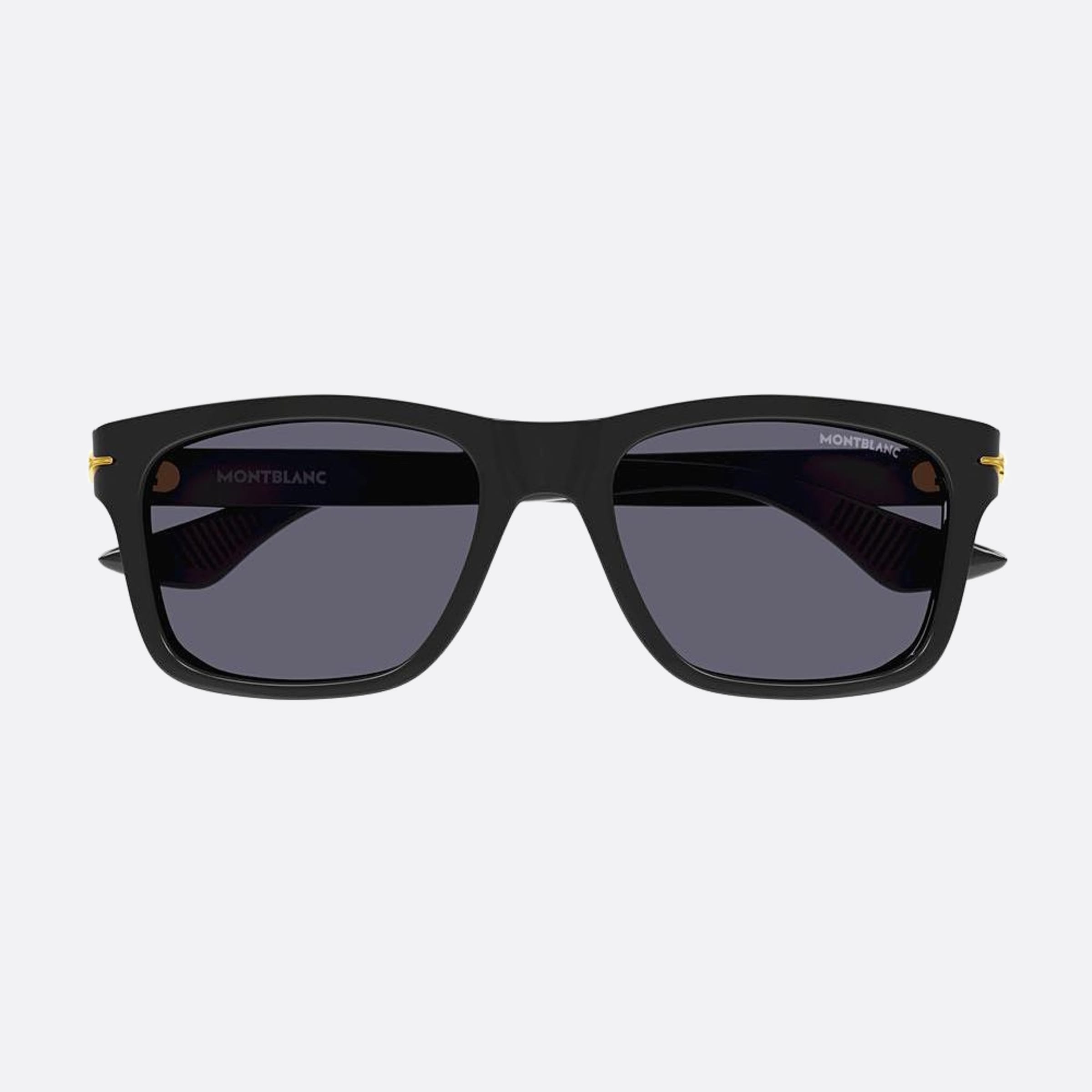 Montblanc 54mm Black Squared Man Sunglasses - Main View