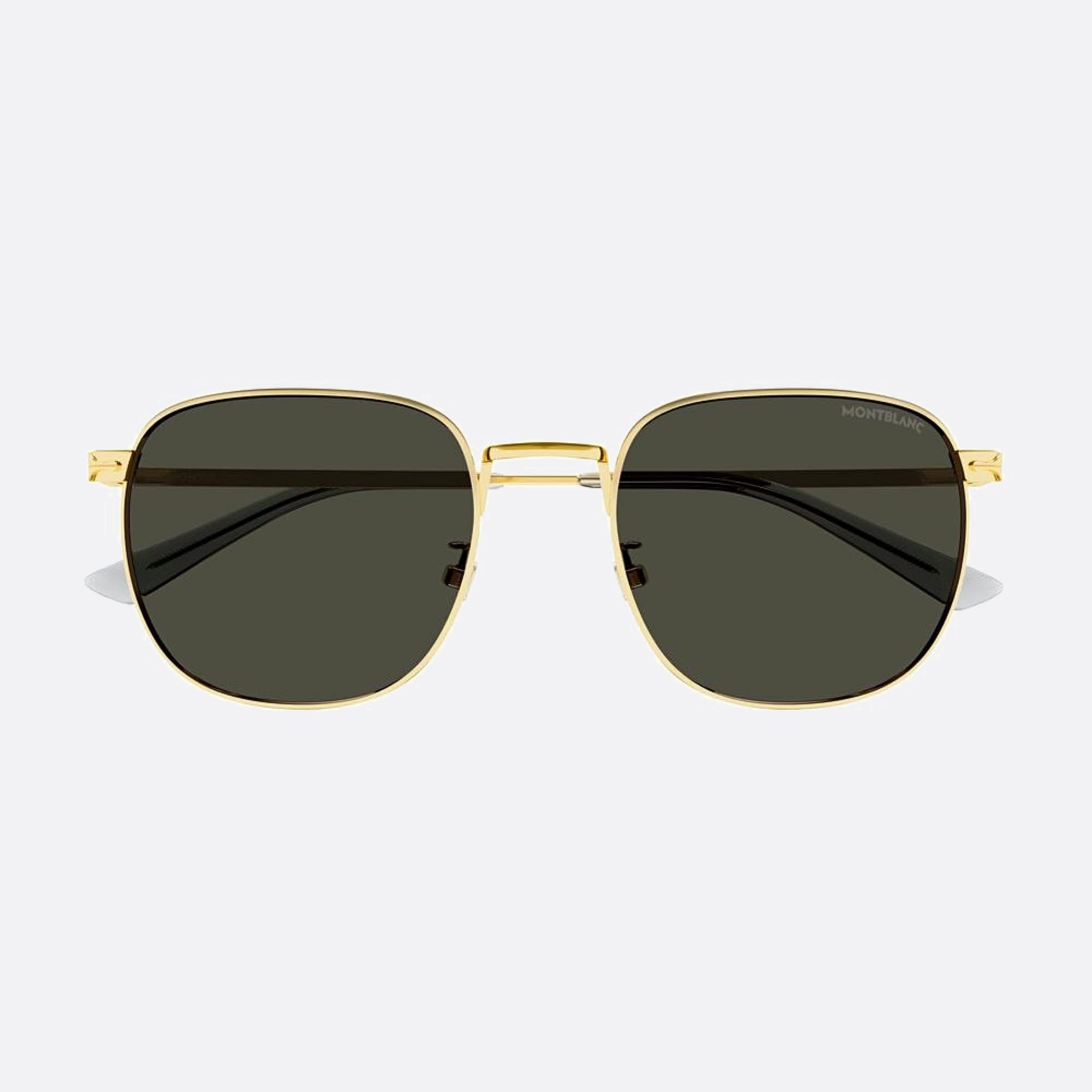 Montblanc 54mm Gold Squared Man Sunglasses - Main View