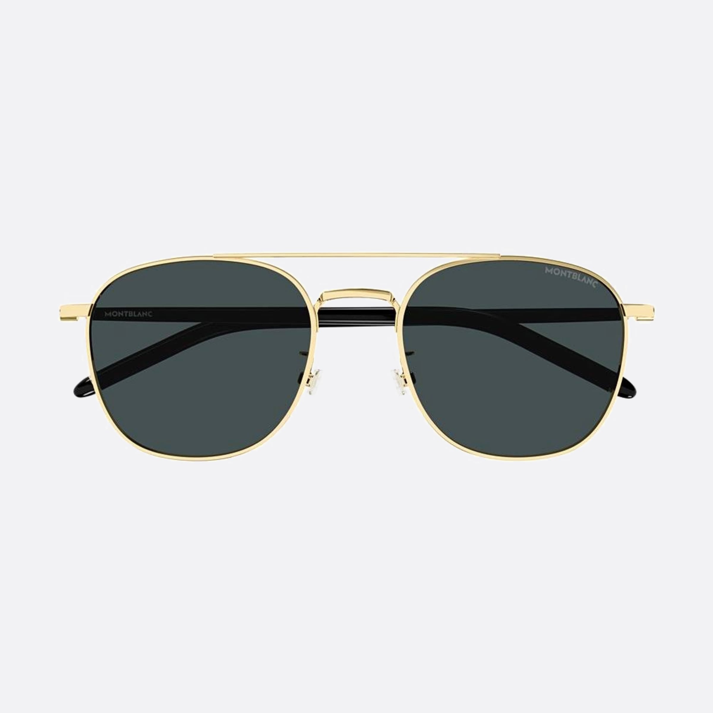 Montblanc 56mm Black Squared Man Sunglasses - Main View