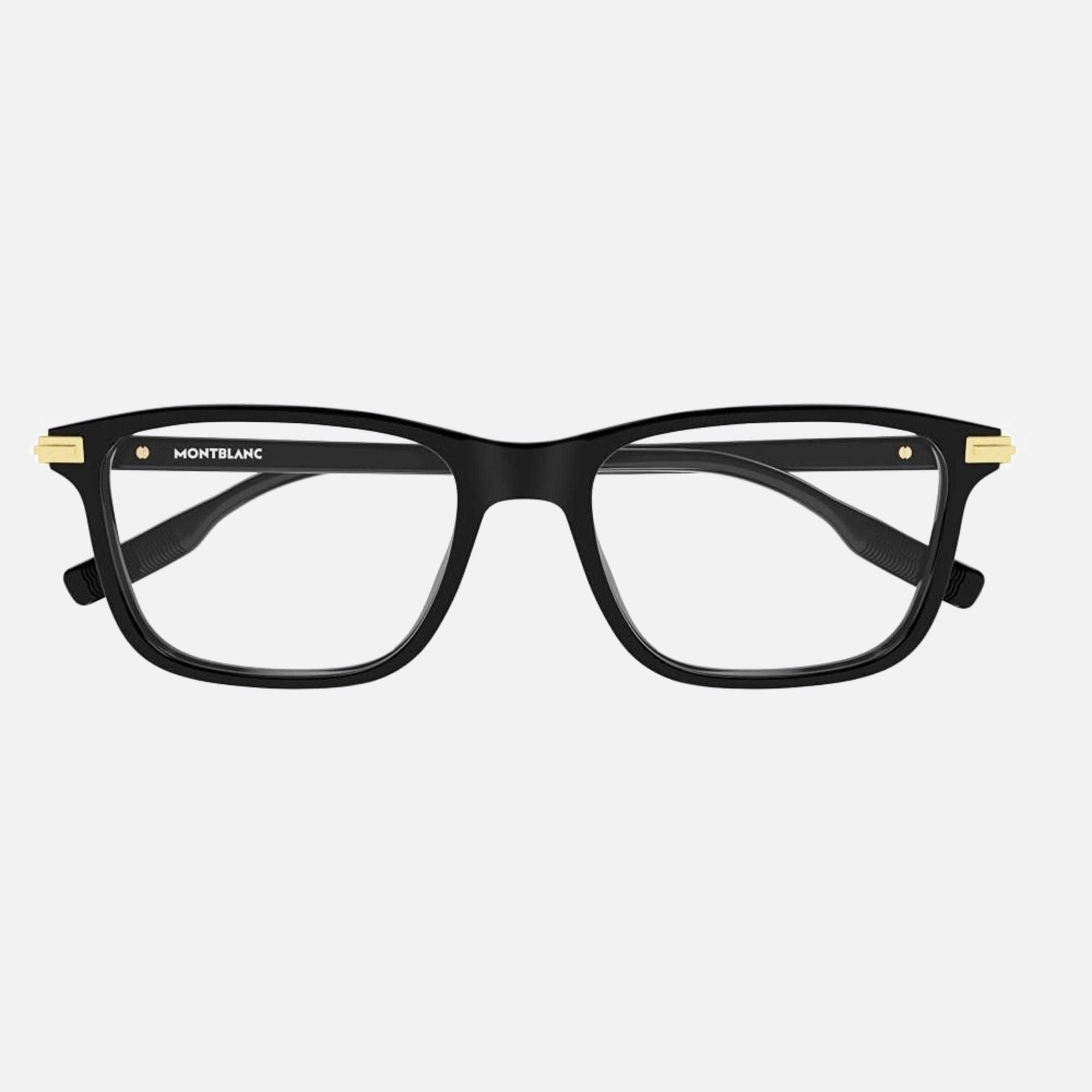 Montblanc 54mm Black Squared Men Eyeglasses - Main View