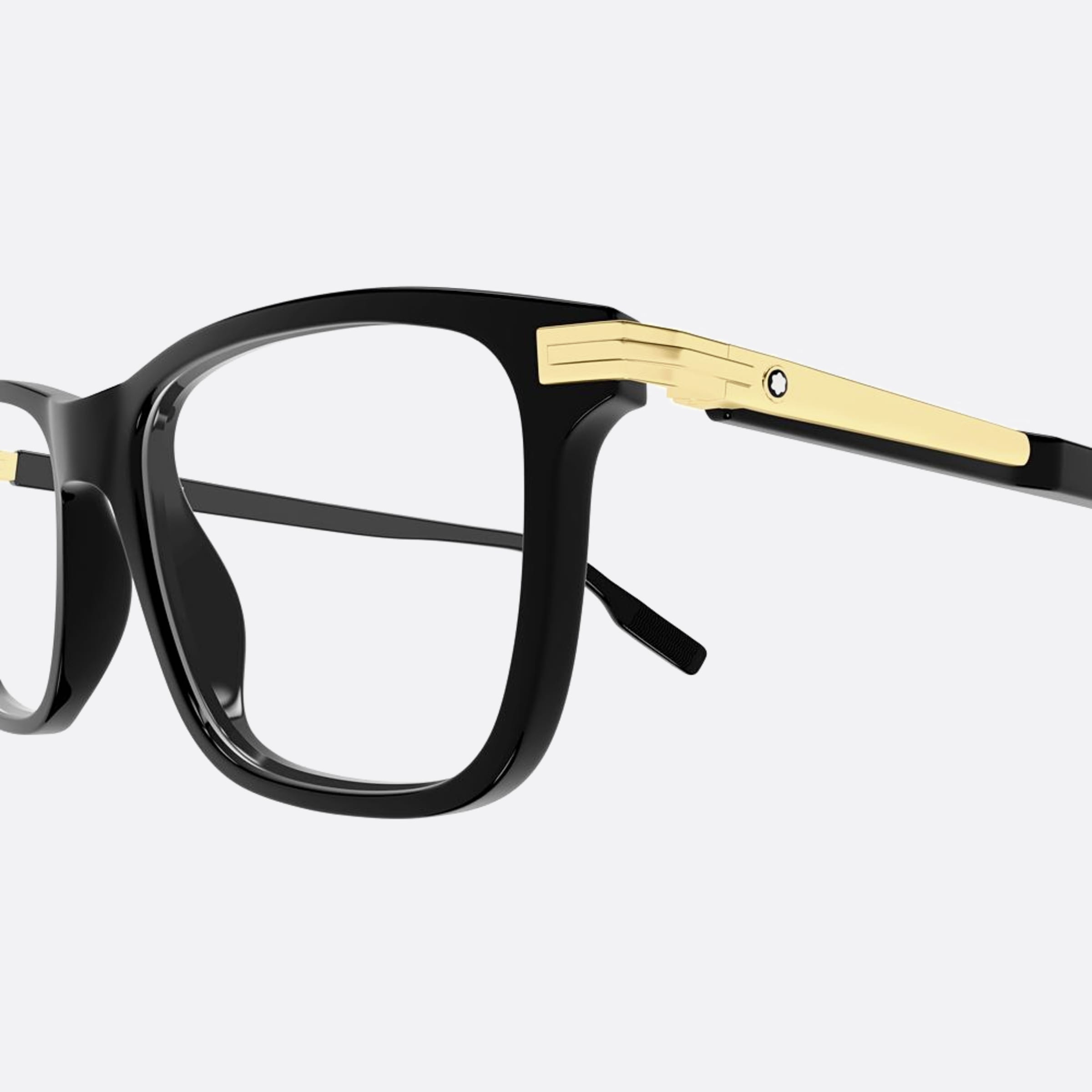 Montblanc 54mm Black Squared Men Eyeglasses - Lifestyle Shot