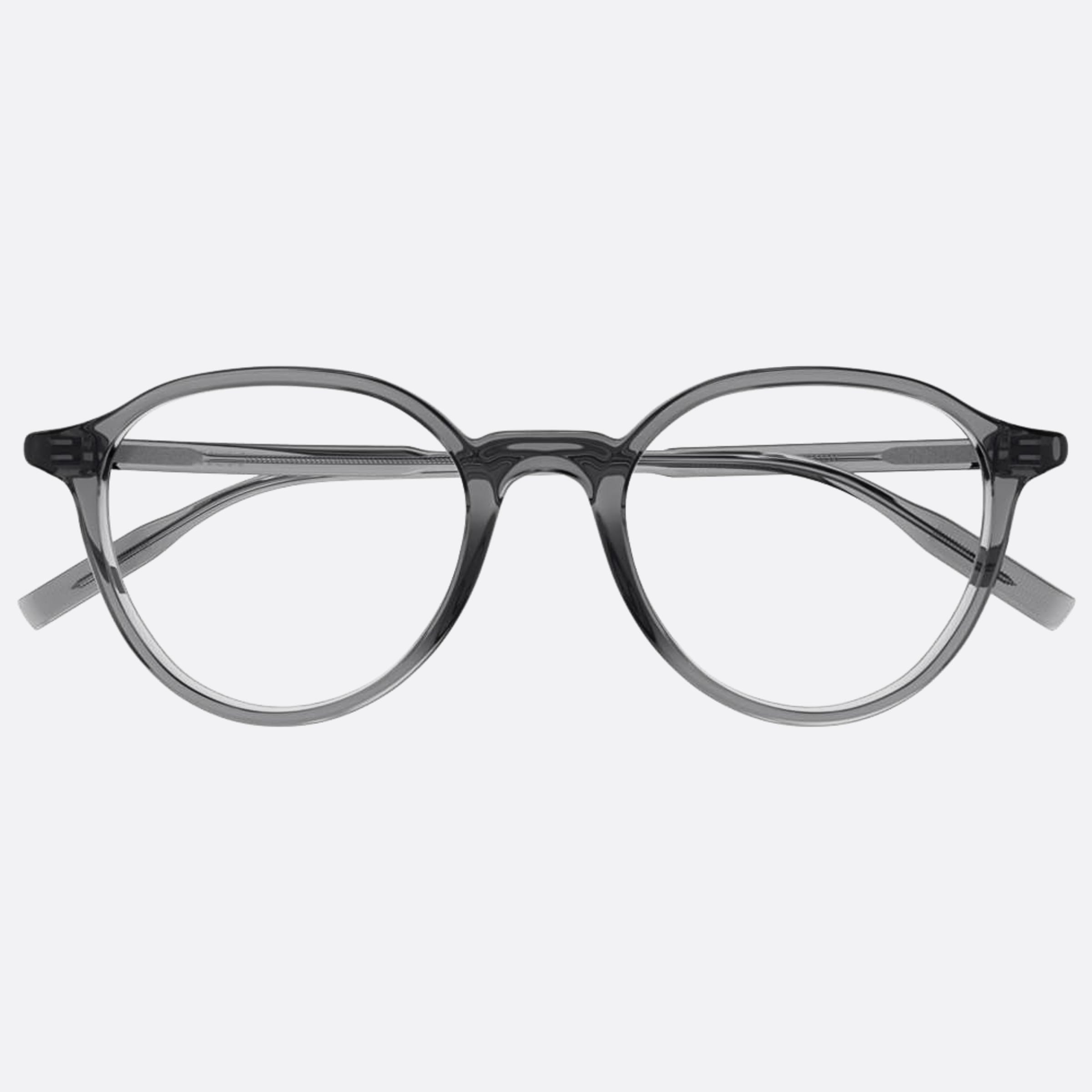 Montblanc 52mm Grey Round Man Eyeglasses - Main View