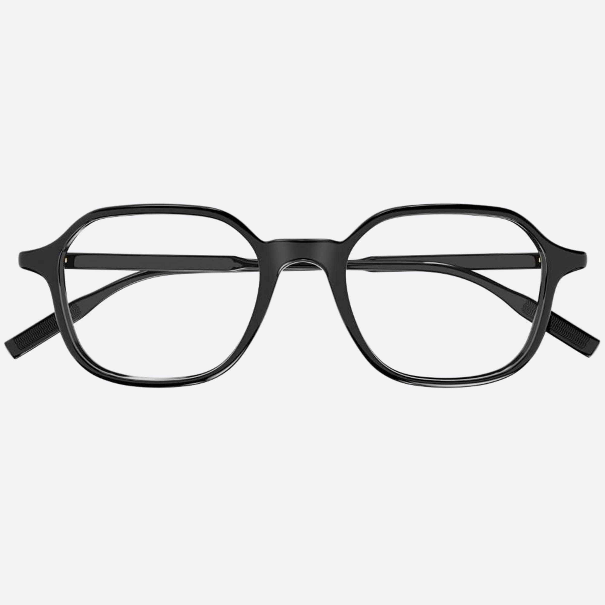 Montblanc 51mm Black Squared Man Eyeglasses - Main View