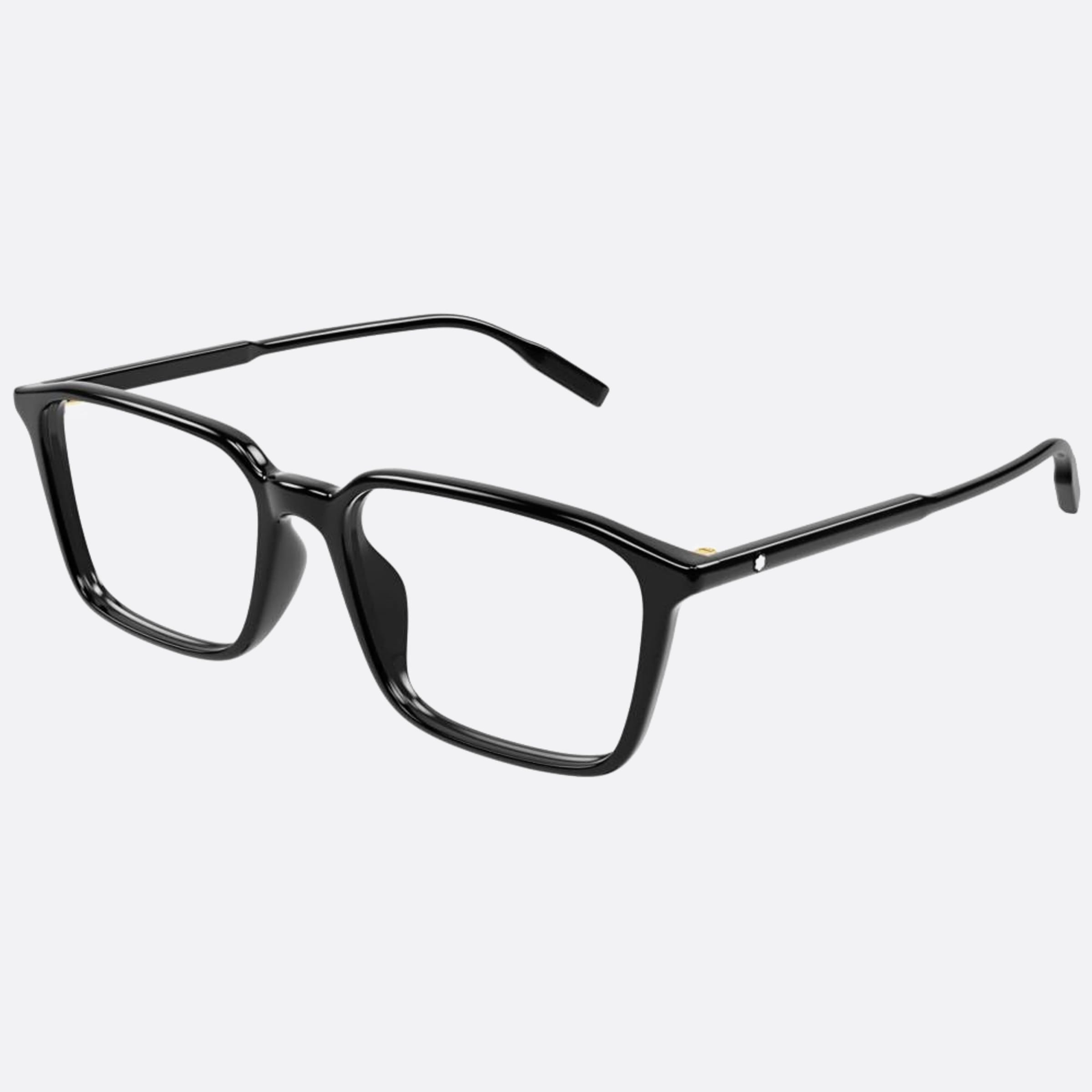 Montblanc 54mm Mb0293oa Black Squared Man Eyeglasses - Side View