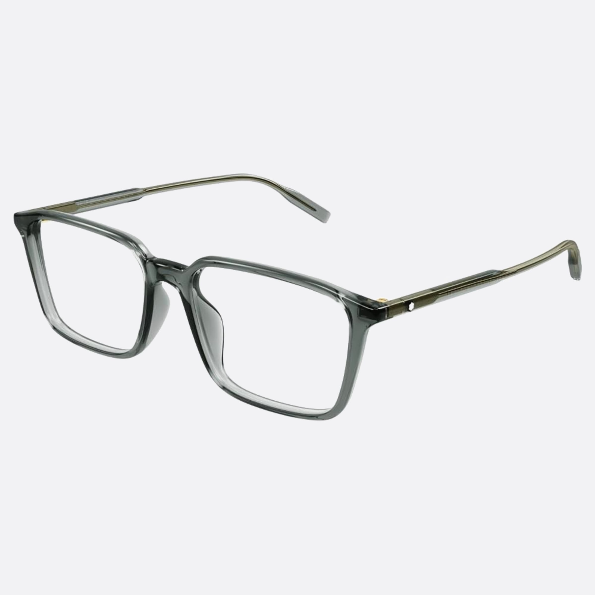 Montblanc 54mm Mb0293oa Grey Squared Man Eyeglasses - Side View