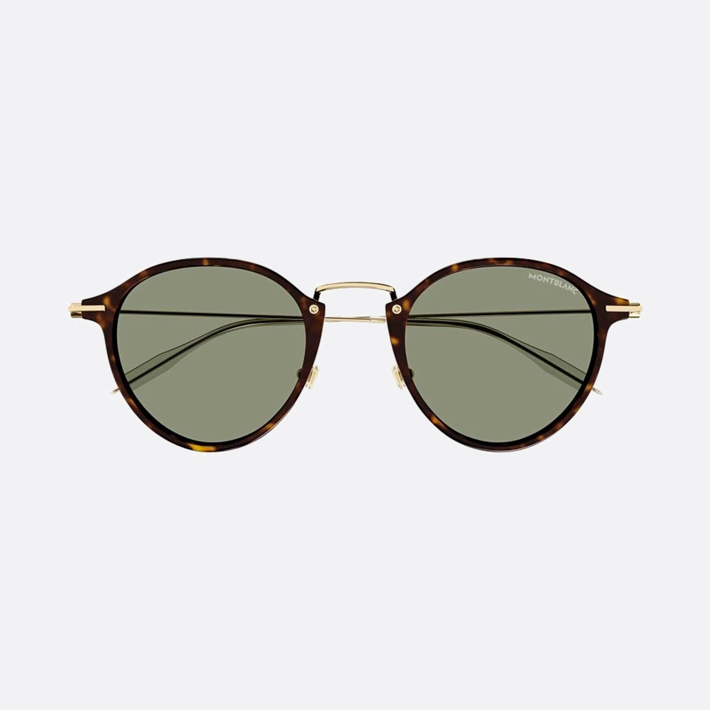 Montblanc 50mm Havana Round Man Sunglasses - Main View